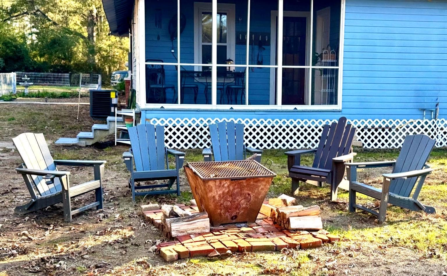 Evenings by the fire pit are fun!