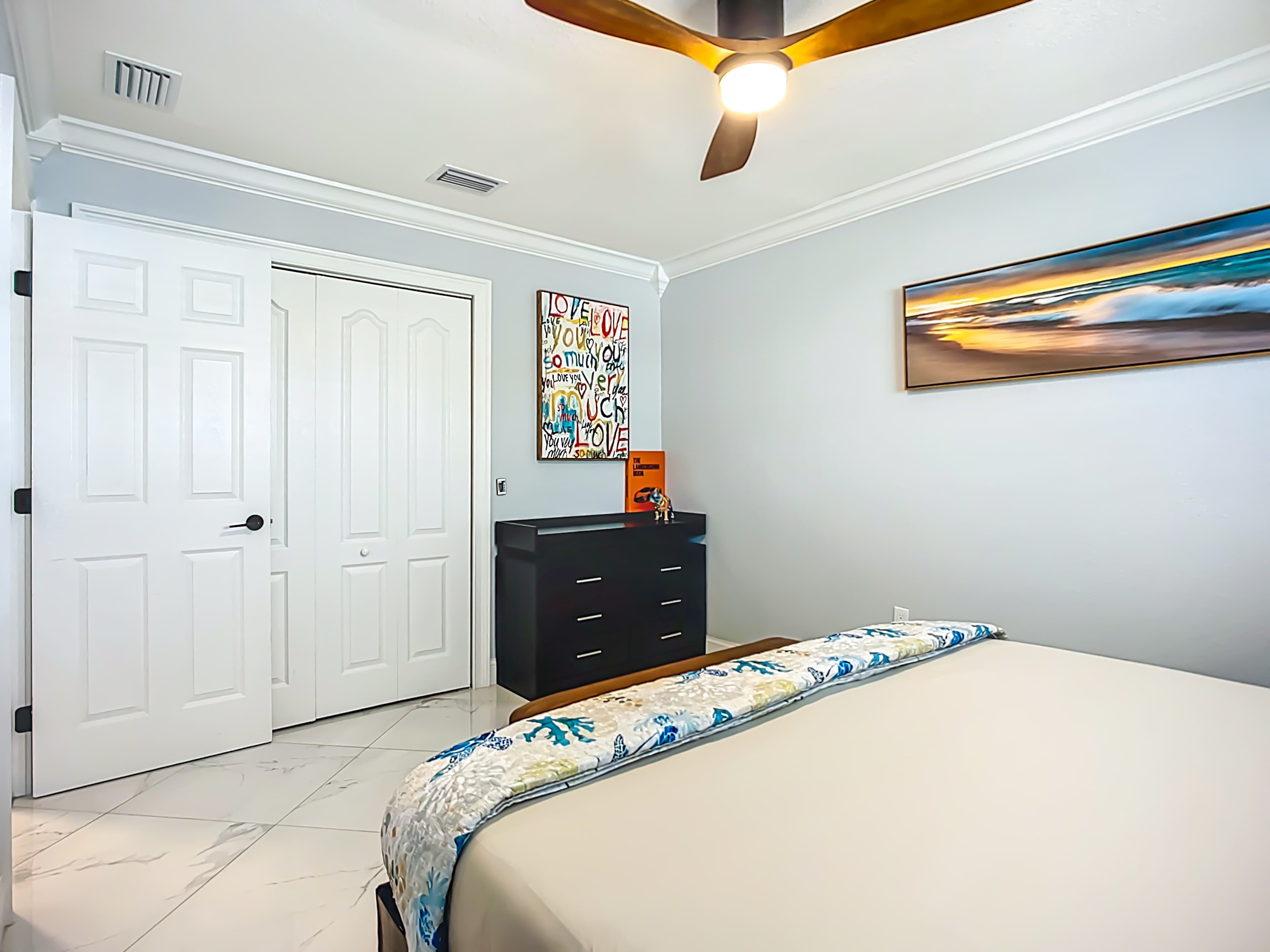 Ceiling fans in every bedroom 