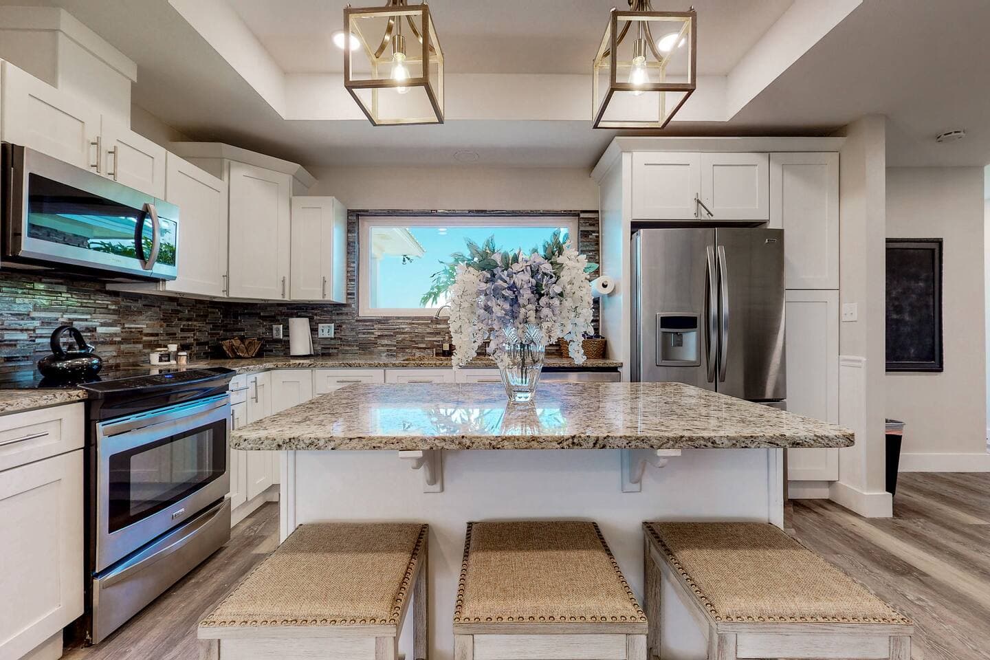 Large Kitchen with water view 