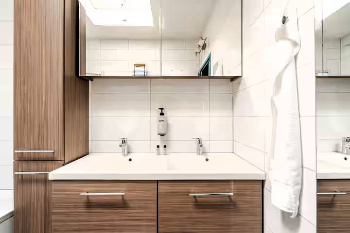 Bathroom double sink