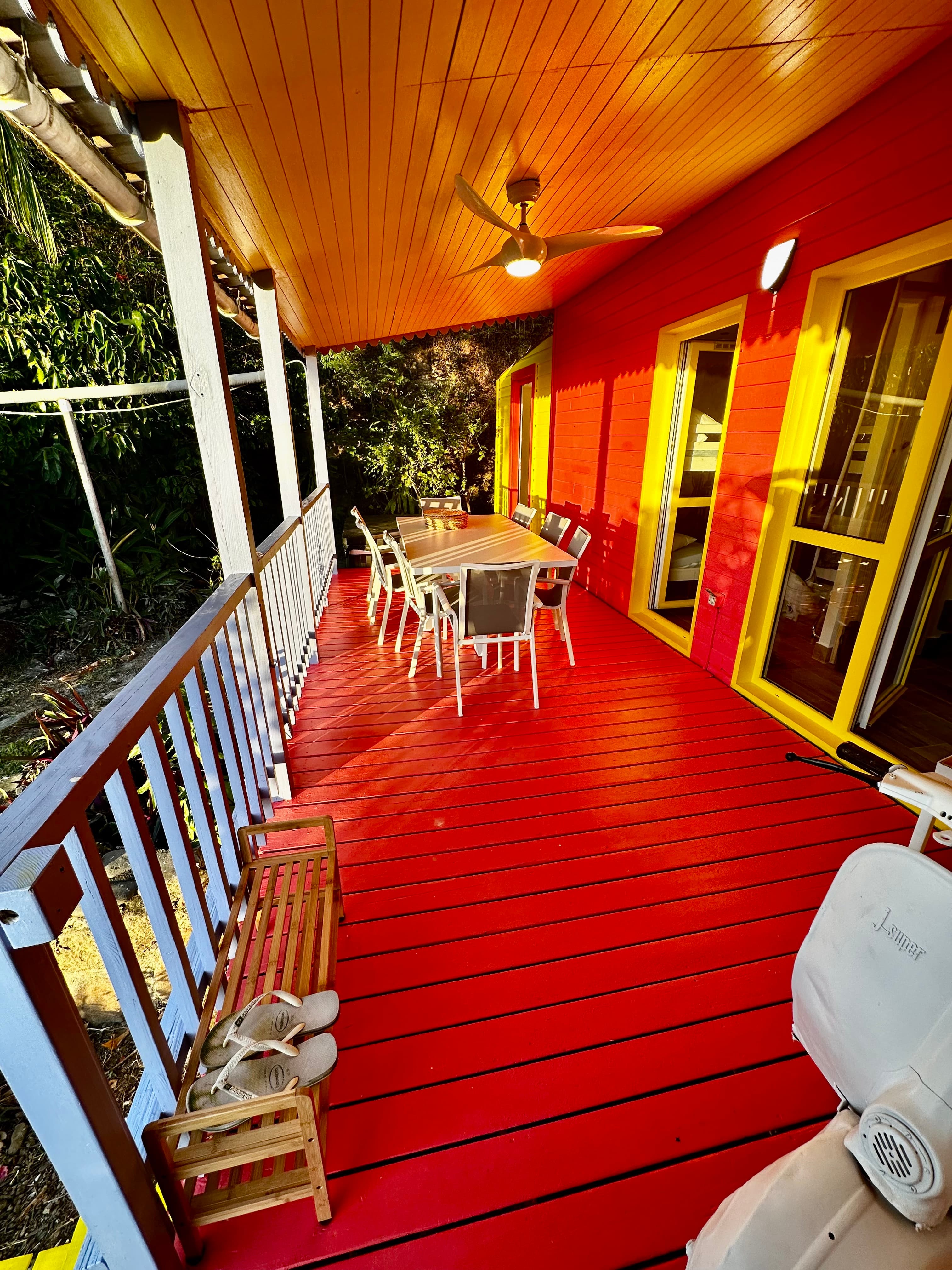Terrasse vue 2 Ti Kaz Coco Jungle - Petite Anse - Moutchy - Bouillante - Basse Terre - Guadeloupe - 