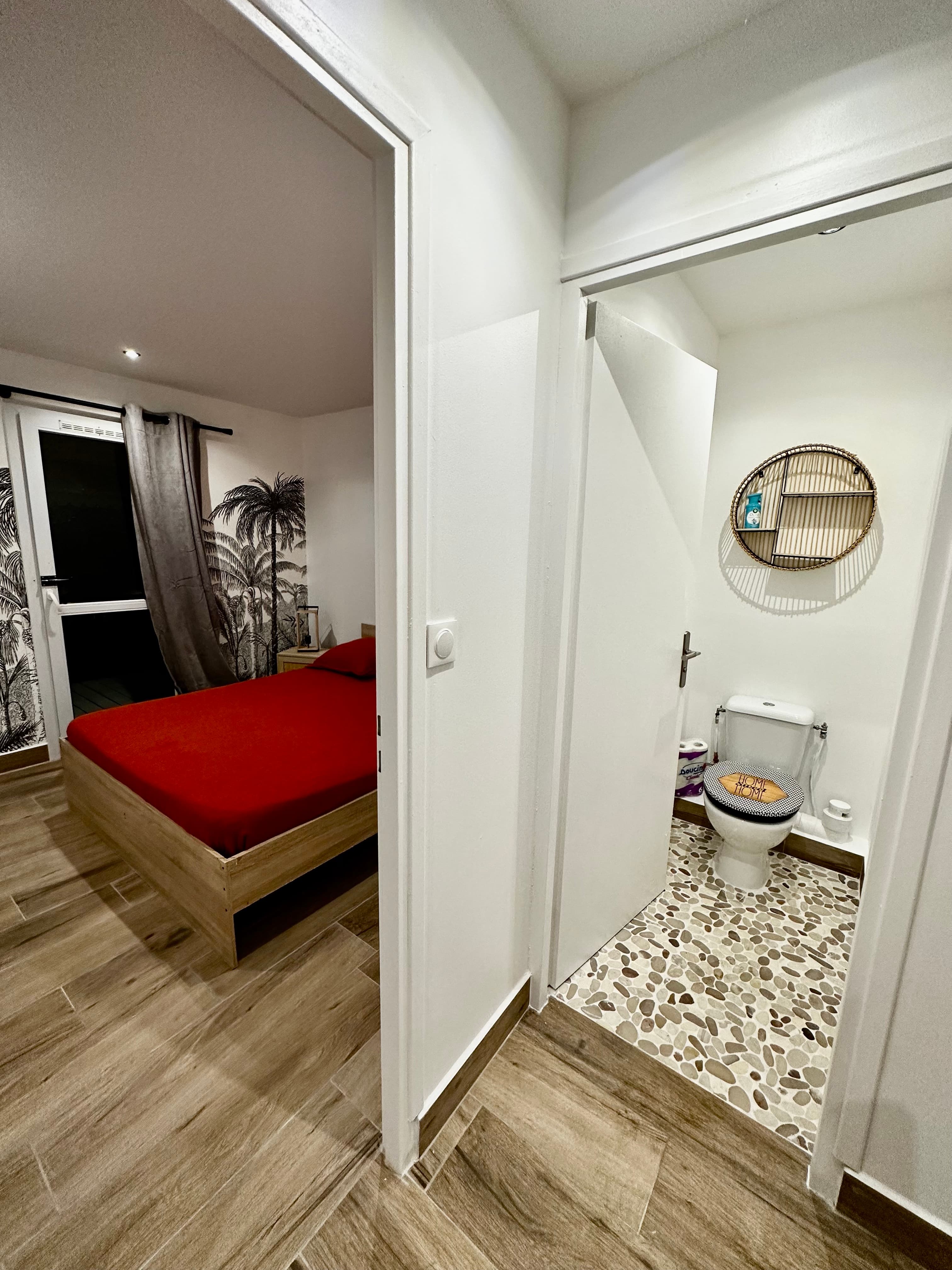 Chambre 1 vue large Ti Kaz Coco Jungle - Petite Anse - Moutchy - Bouillante - Basse Terre - Guadelou