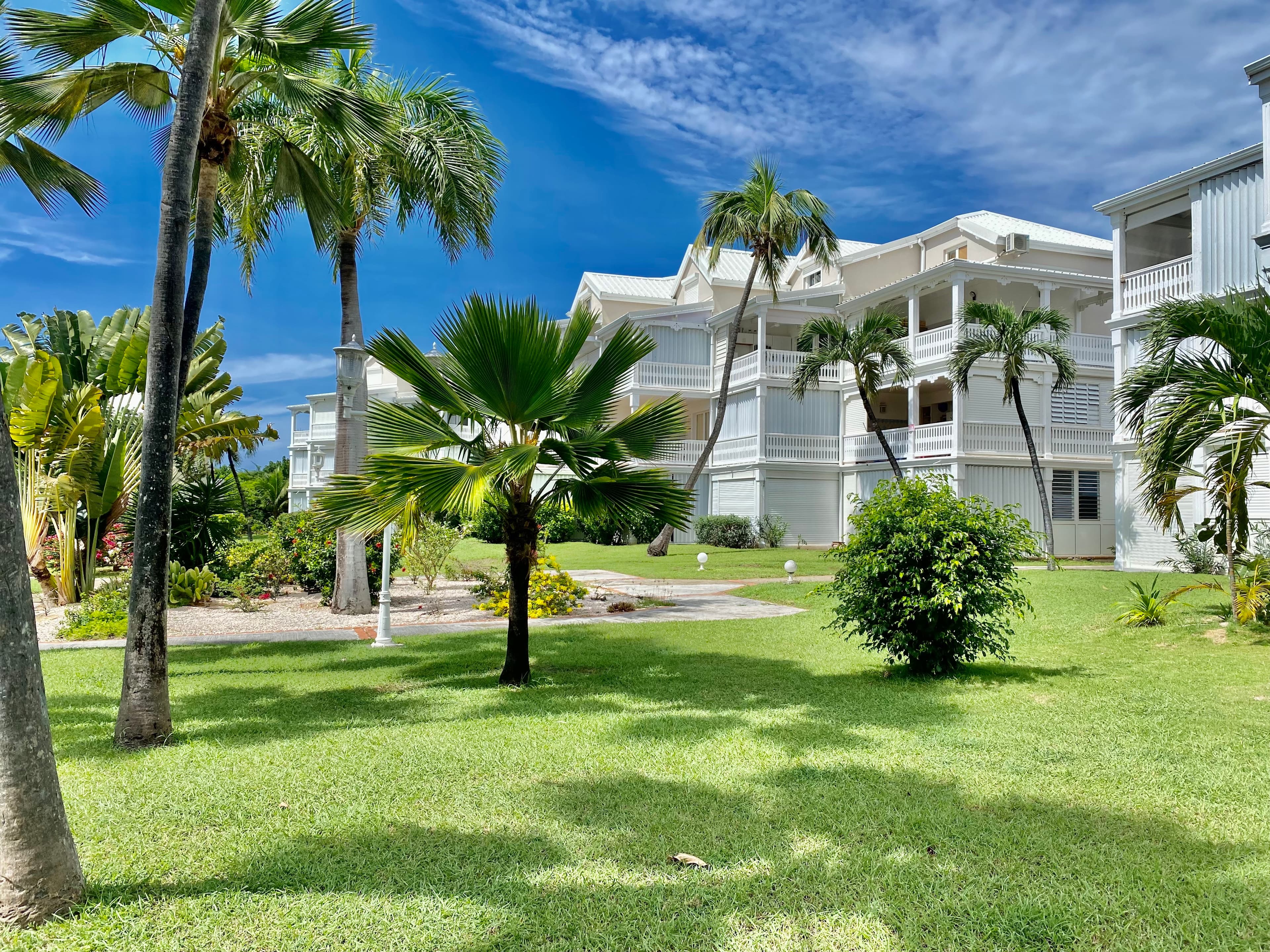 Jardin paysager 2- Duplex LA JUNGLE BLEUE -Résidence Anse Margot - île de SAINT MARTIN - Antilles 