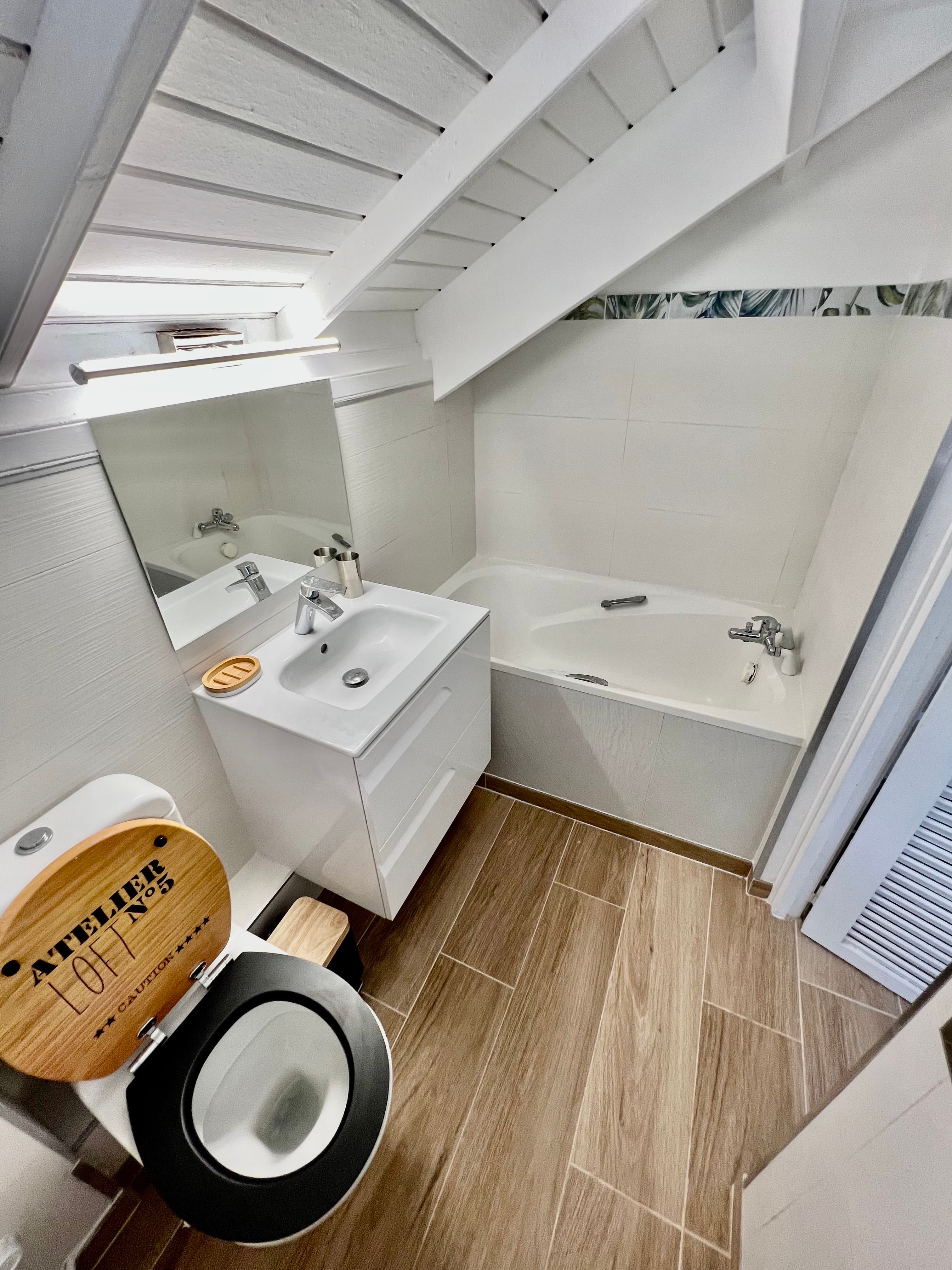 2° salle de bain à l'étage-Duplex LA JUNGLE BLEUE - Résidence Anse MARGOT - SAINT MARTIN