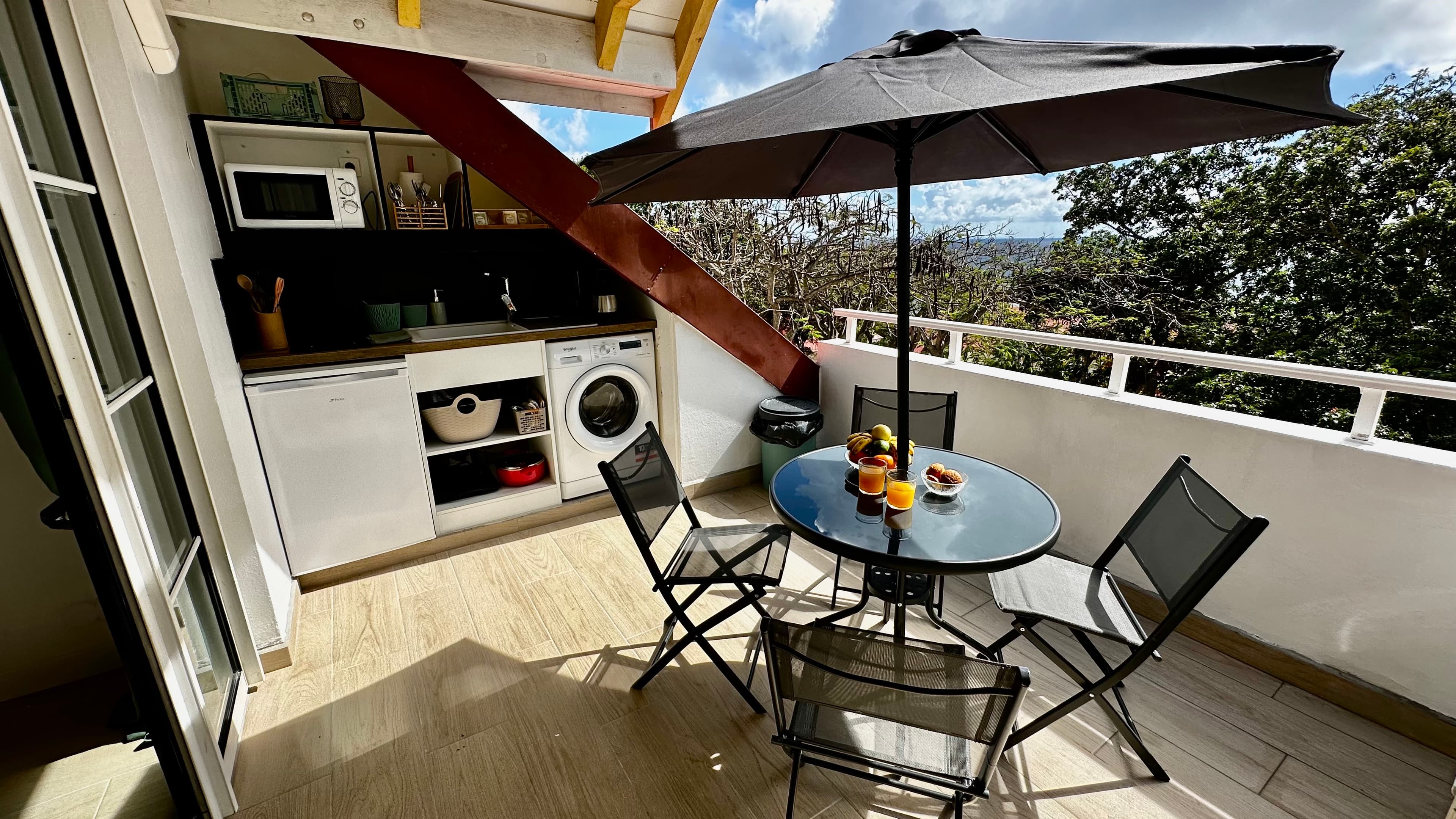 Terrasse vue mer 3 Ti kaz Coco Passion - PIERRE & VACANCES Sainte Anne Guadeloupe - Conciergerie SHI