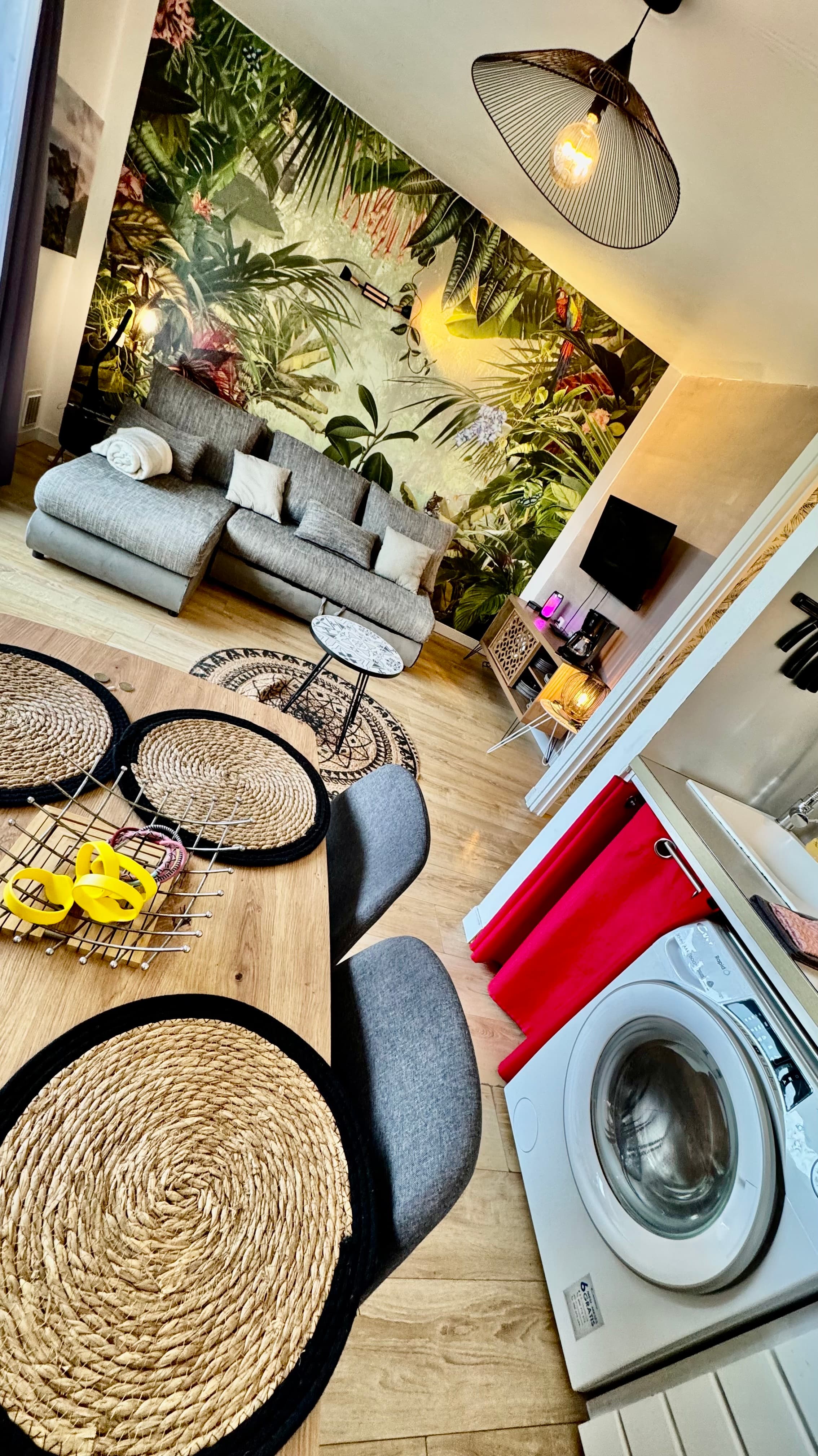 Salon canapé convertible Appartement BIKINI ET MARTINI Résidence MANGANAO