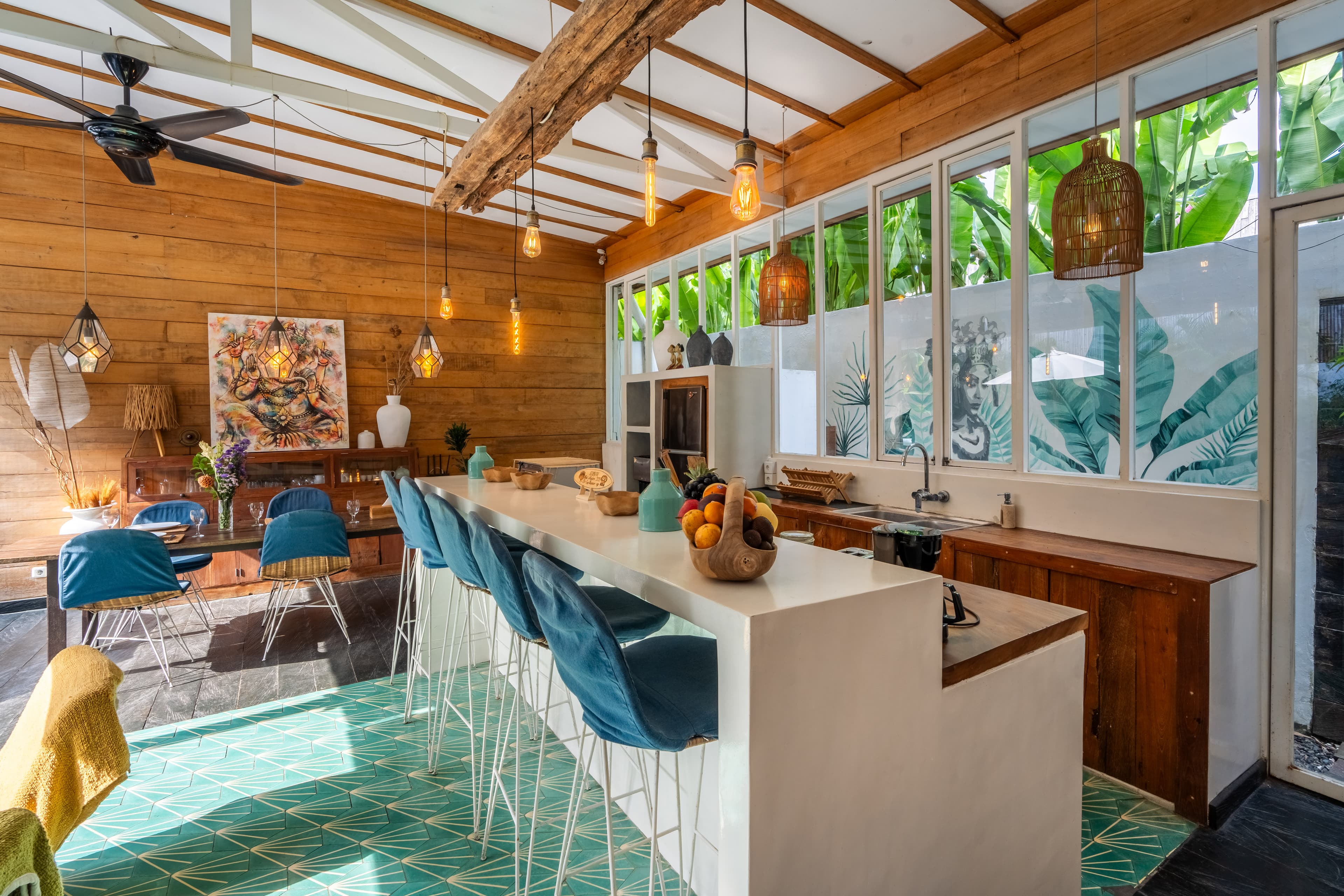 Cuisine vue 1 - Villa SHAKTI Canggu - BALI