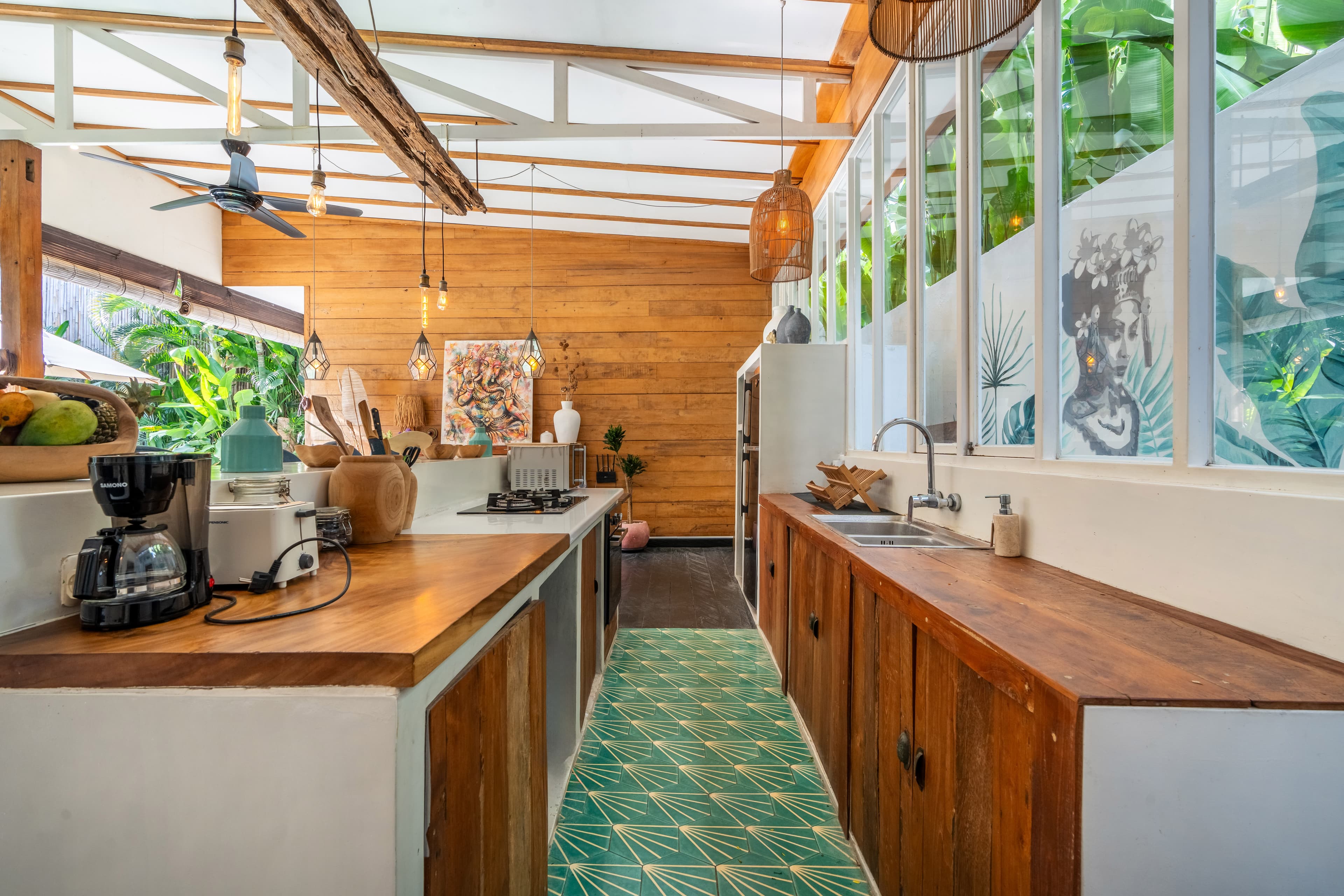 Cuisine vue 2 - Villa SHAKTI Canggu - BALI