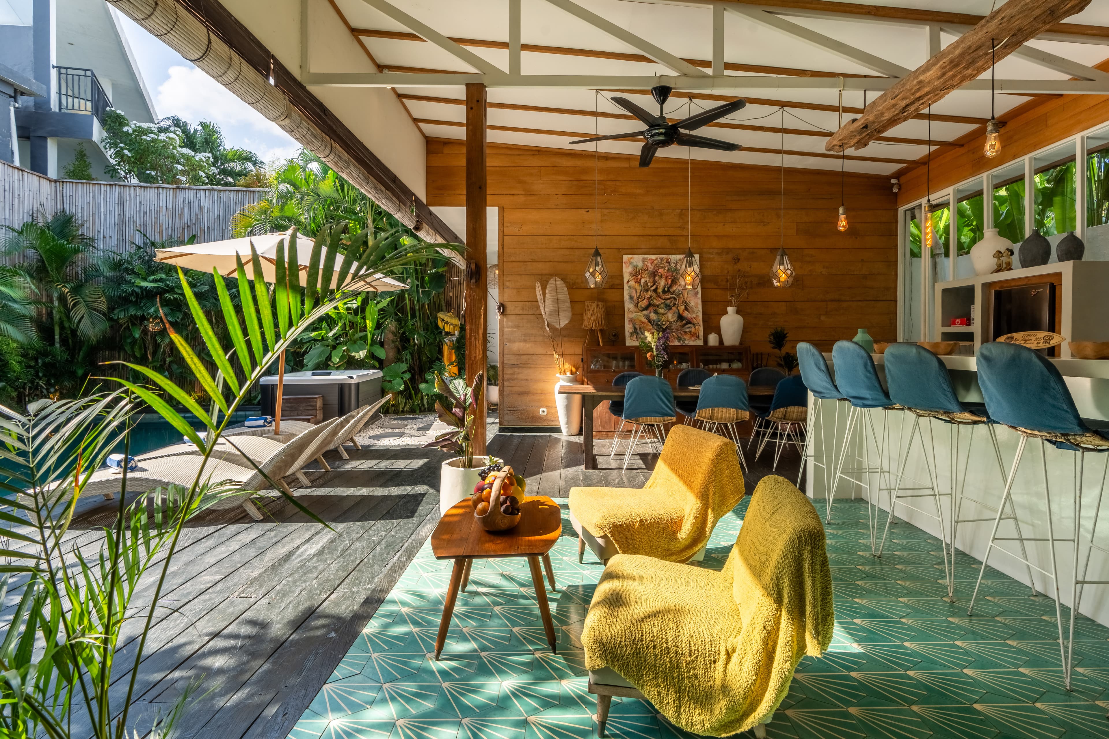 Salon vue piscine 2 - Villa SHAKTI Canggu - BALI