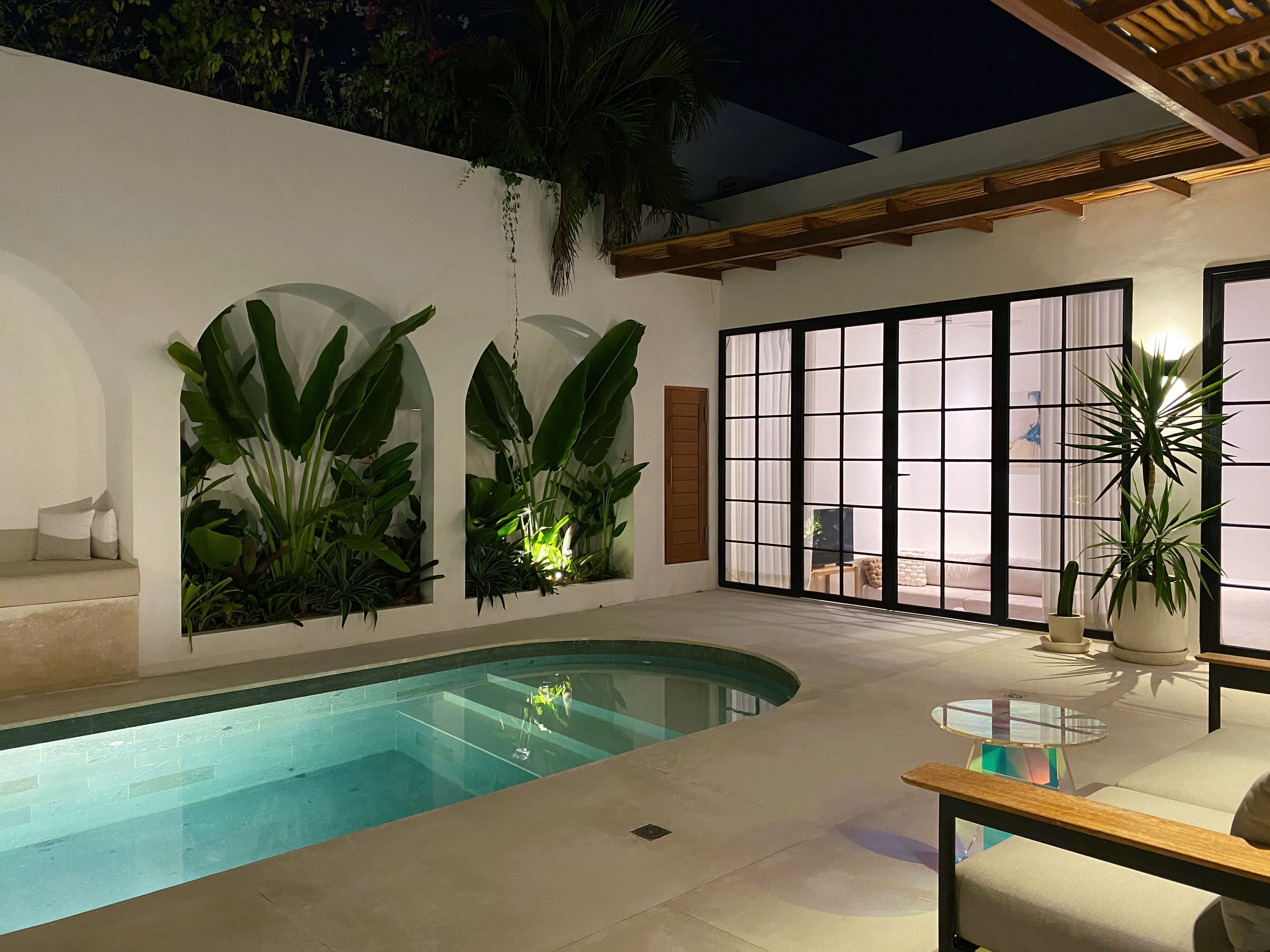 Piscine by night photo 3 - Villa White EDEN Canggu BALI