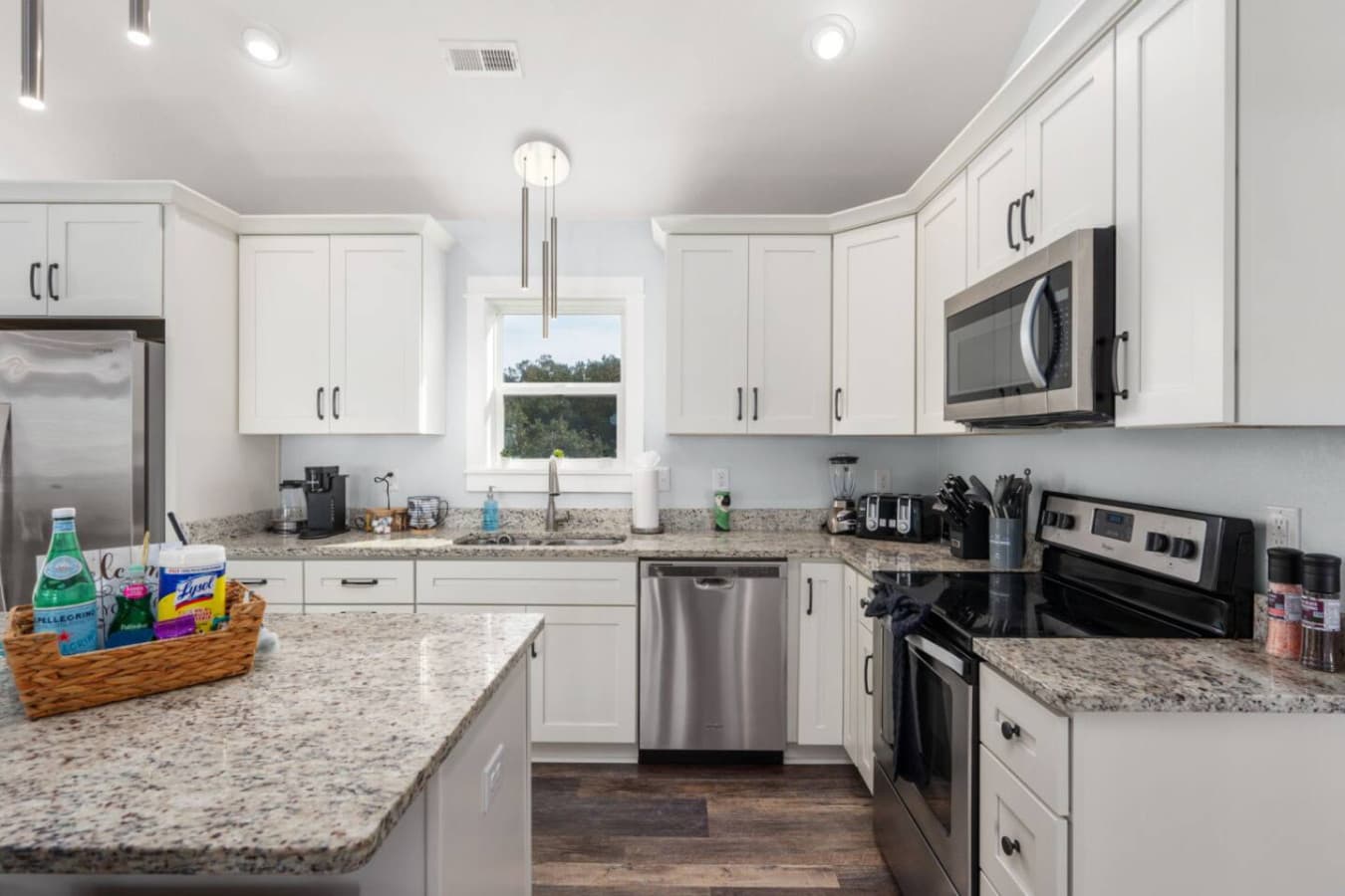 Fully equipped kitchen w/ ample counters, perfect for cooking together