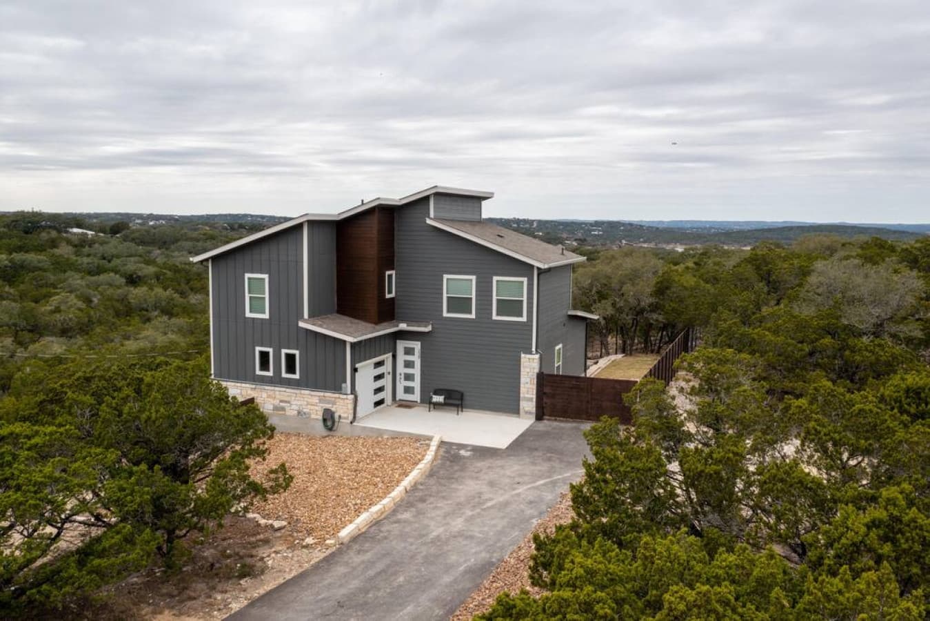 You can't miss this beautiful two story house as you drive around the hill!