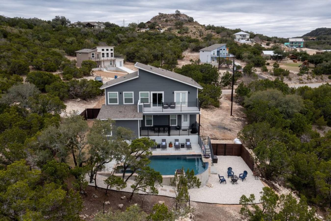 The hillside hideout stands out!