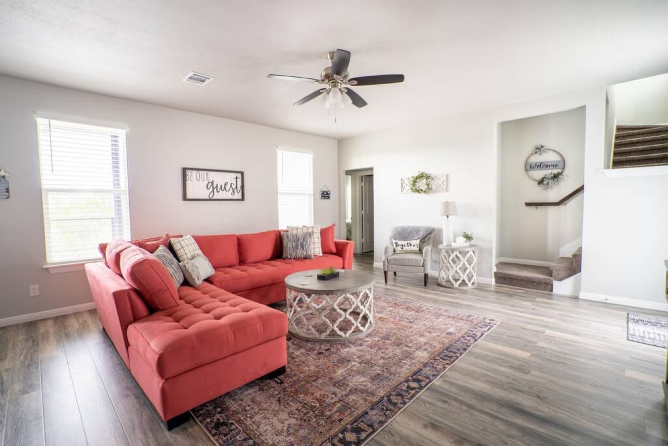 Spacious family room