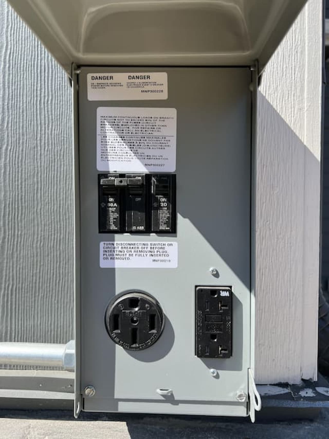 50 Amp circuit available to charge your Tesla or other EV.