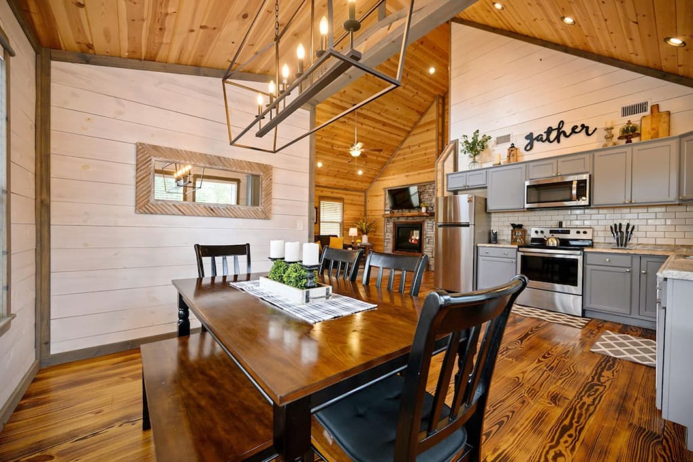 Fully stocked kitchen for preparing most any meal