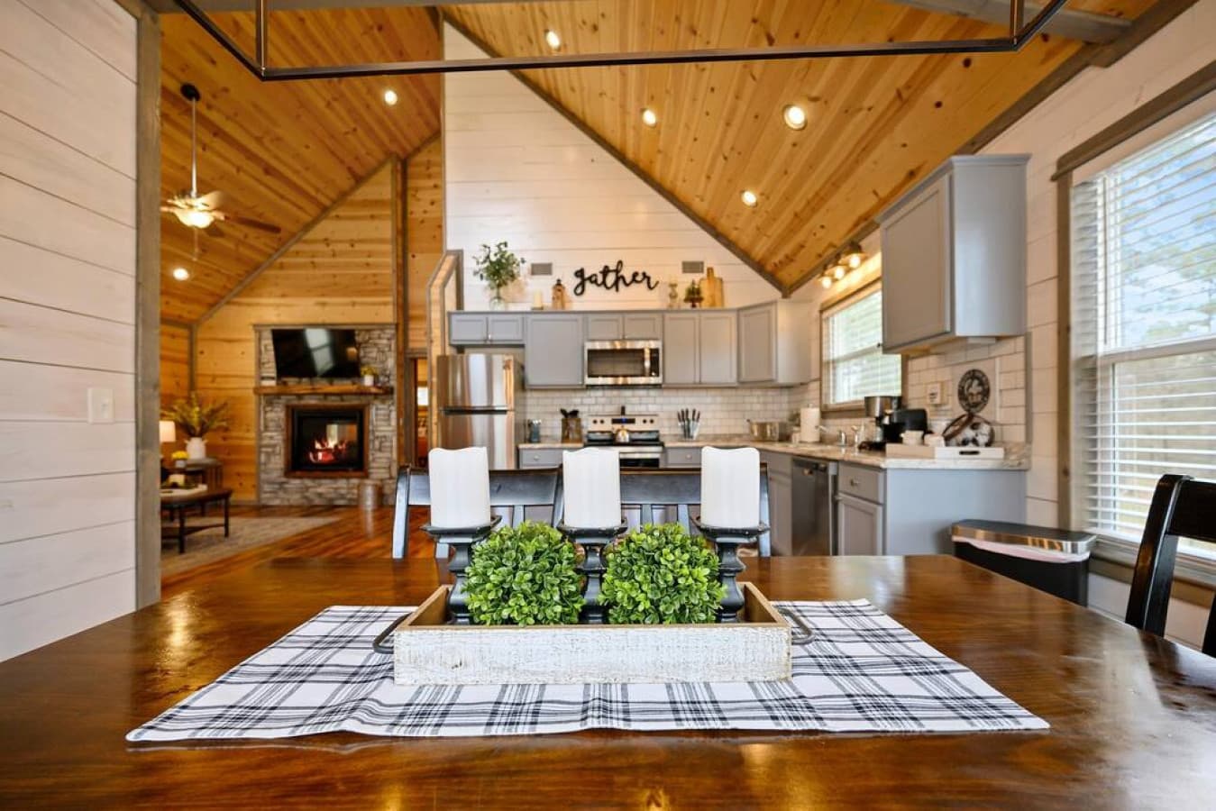 Spacious open concept floor plan.