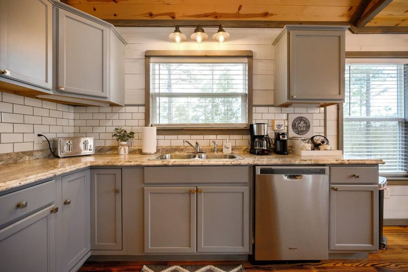 Roomy and fully stocked kitchen for preparing most any meal