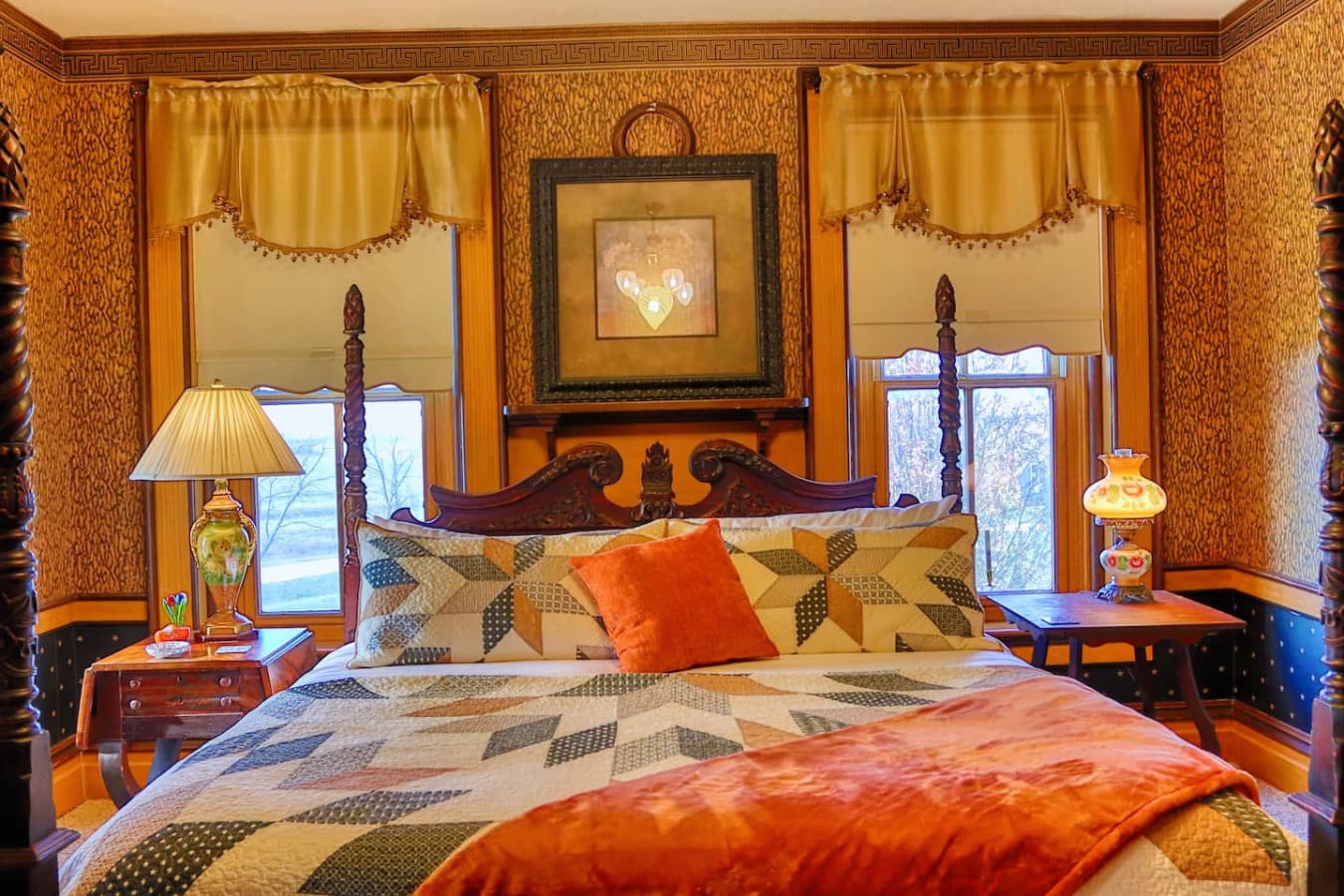 Dutch Royal Orange Suite at Pella Mansion