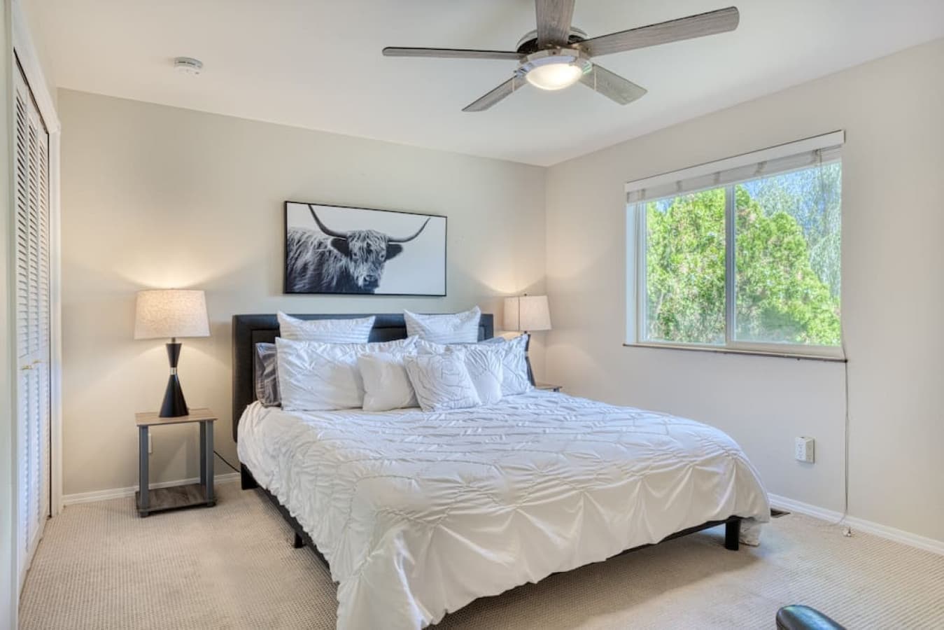 King master bedroom on the top floor