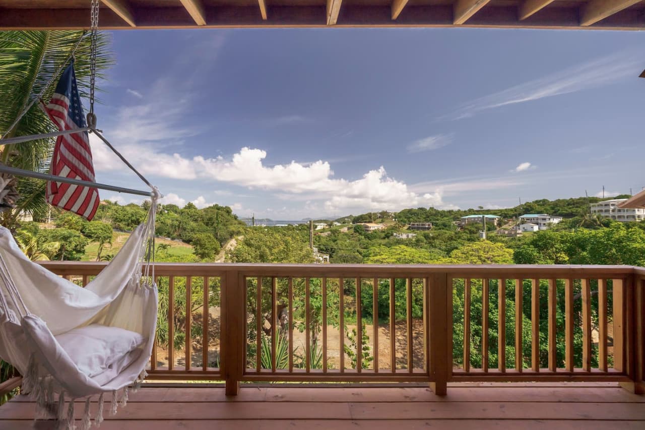Upstairs balcony!