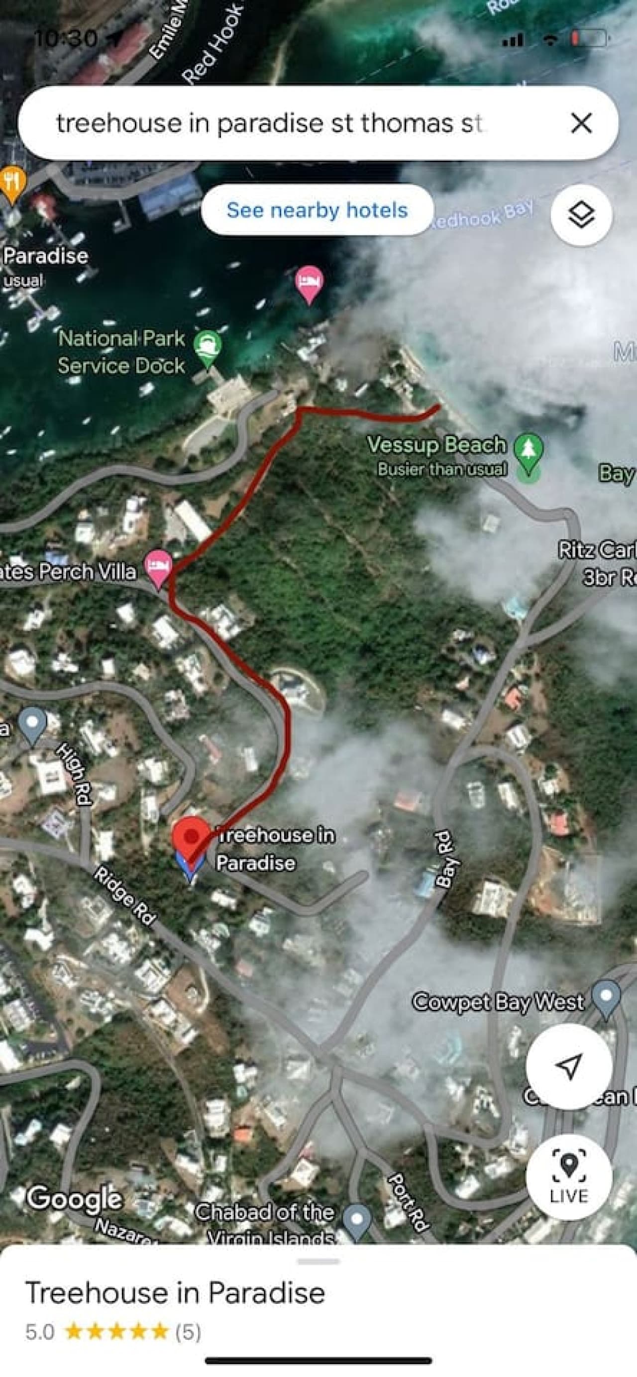 Walk to Vessup beach!