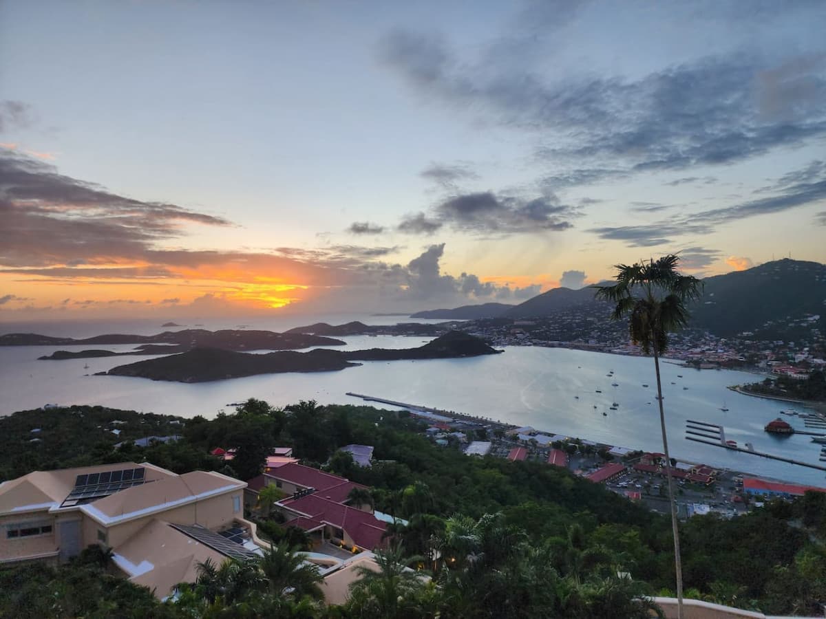 Dinner view from Prime on St Thomas!