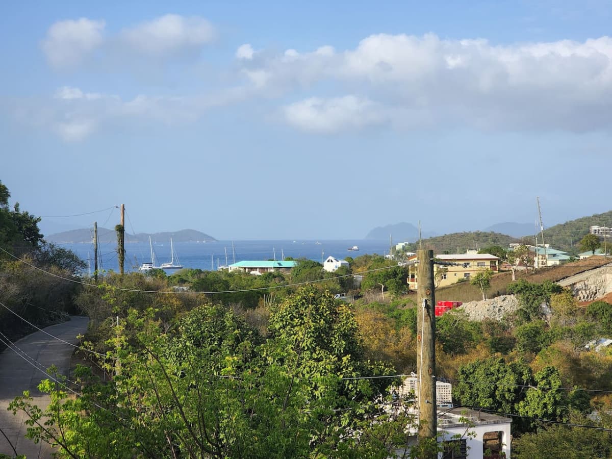 Treehouse view of St John!