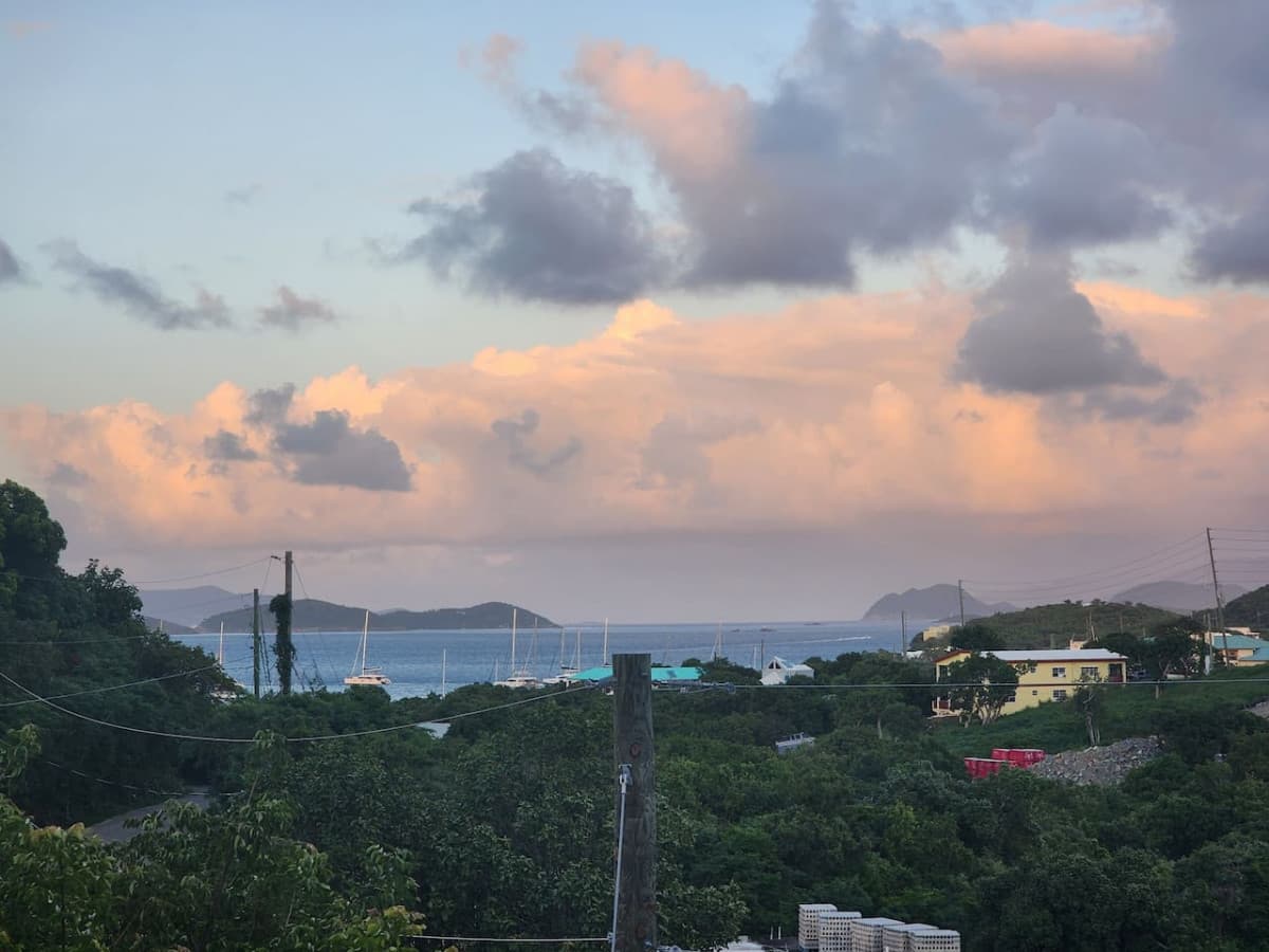 View from upstairs balcony!