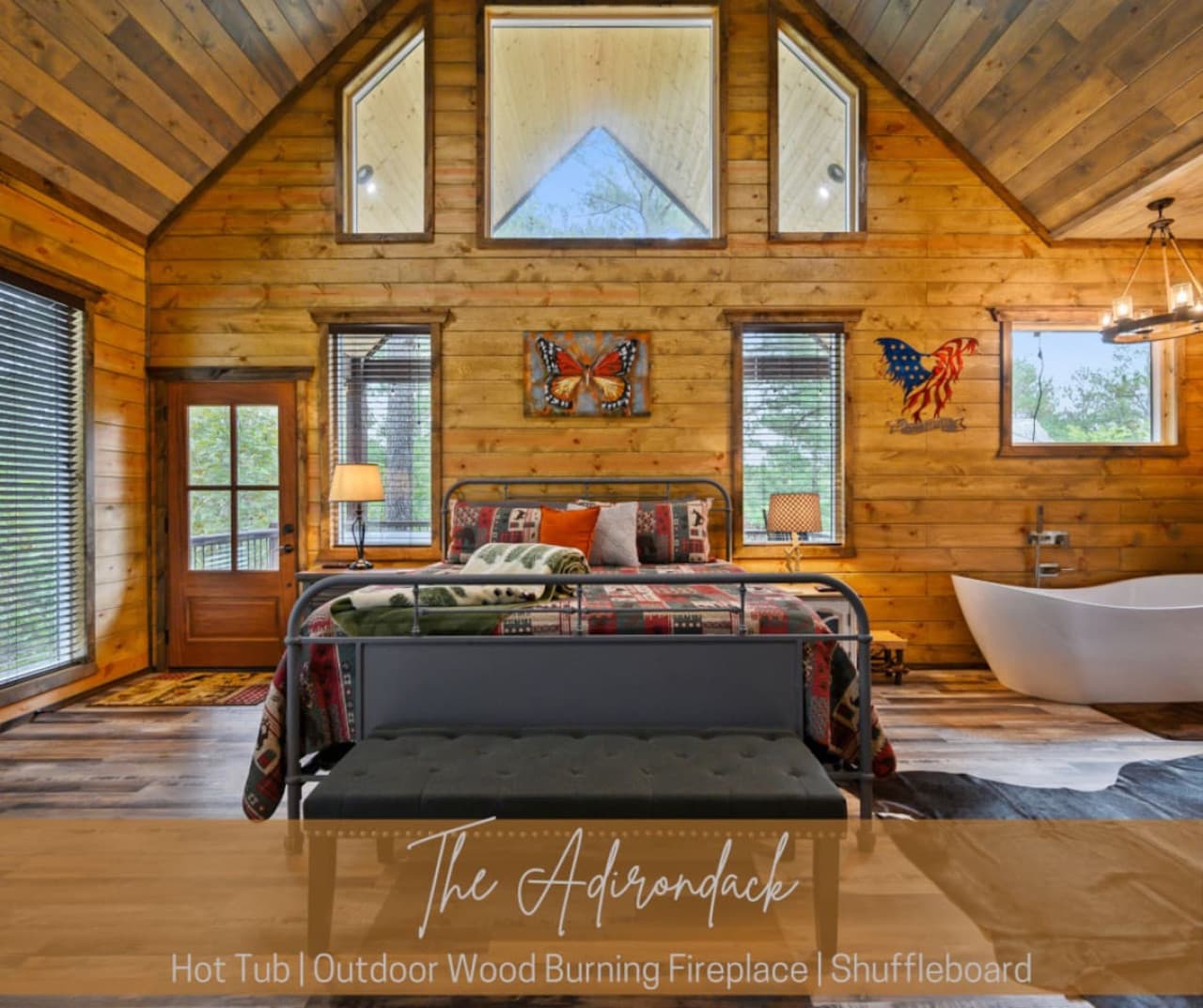 The Adirondack, HotTub, Shuffleboard, FirePlace
