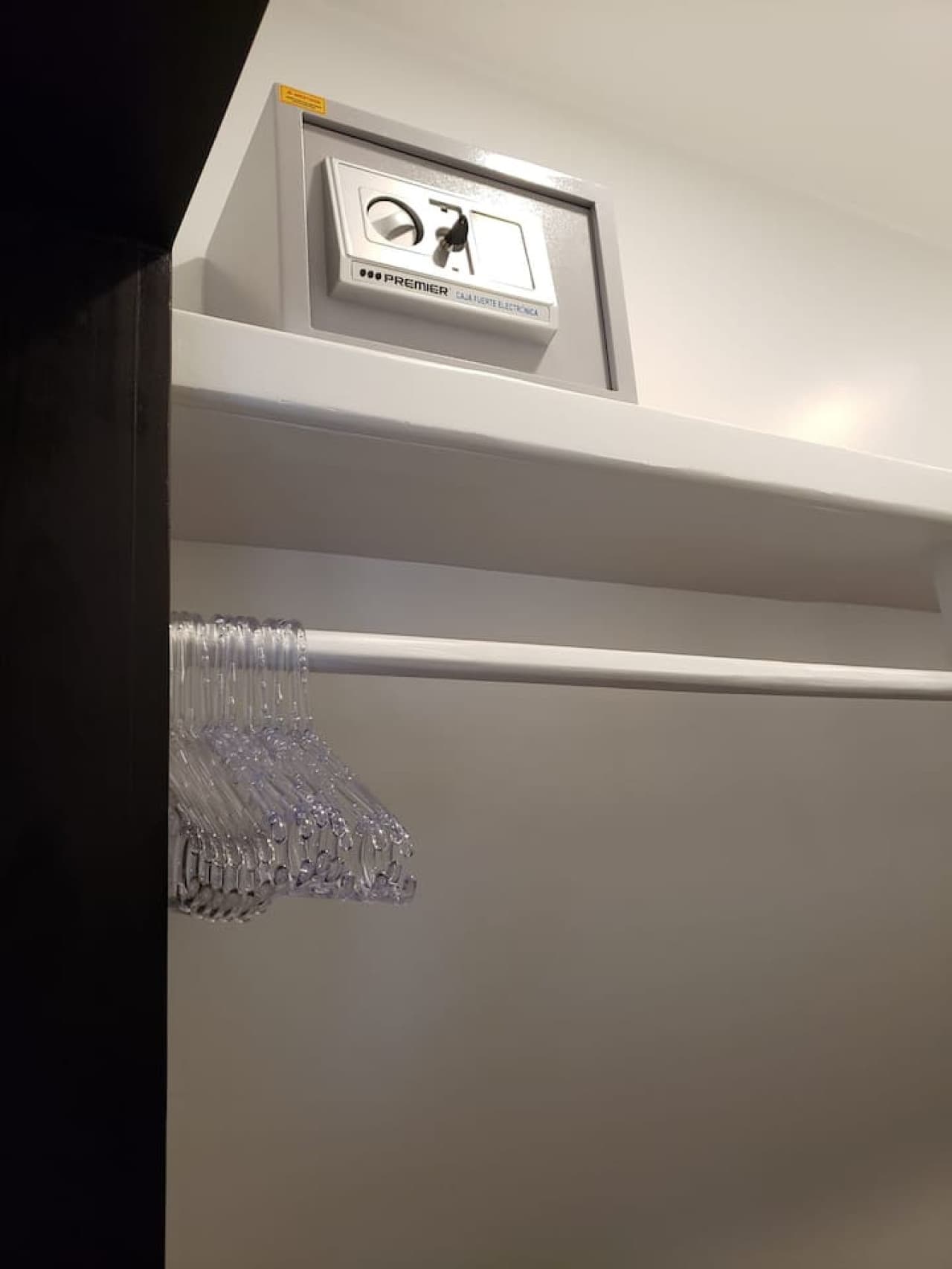 Safe provided for storage of valuables.