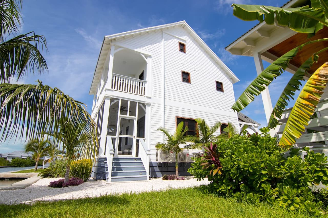 Exterior side of house.