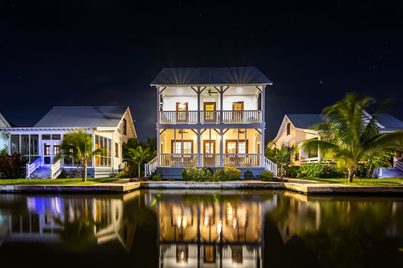 Exterior night time.