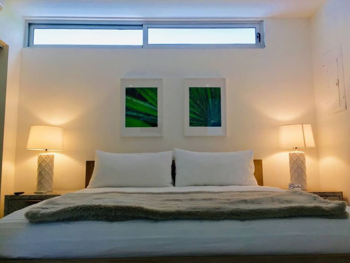 King size bedroom with private bathroom