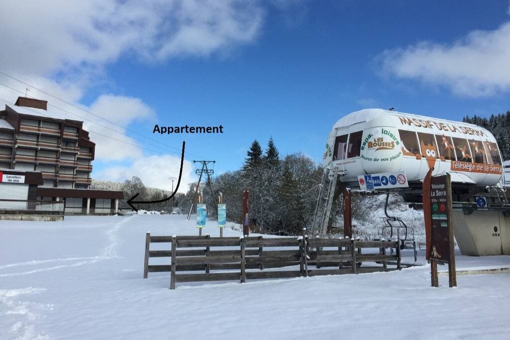Départ des pistes à 50m