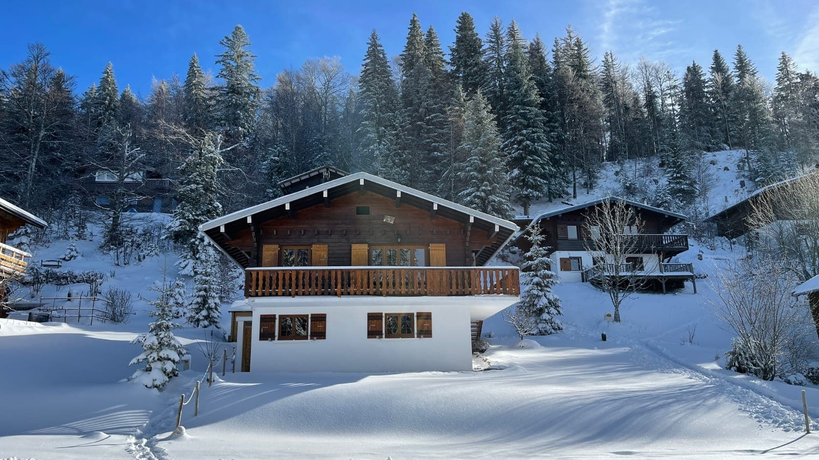 Chalet depuis l'extérieur 