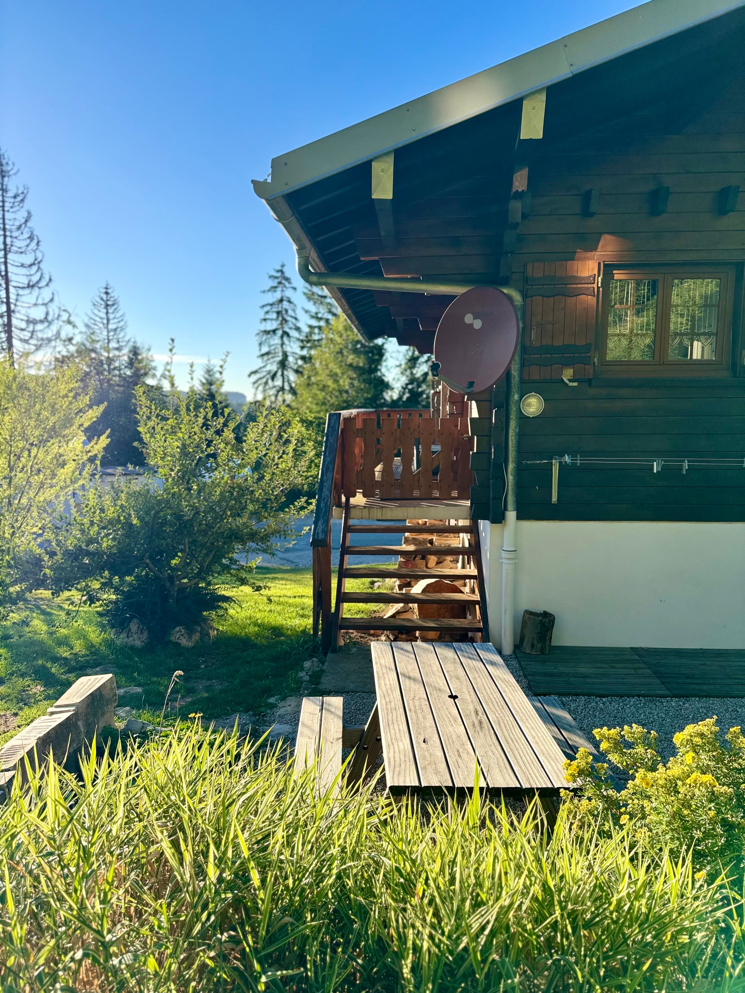 L'arrière du chalet