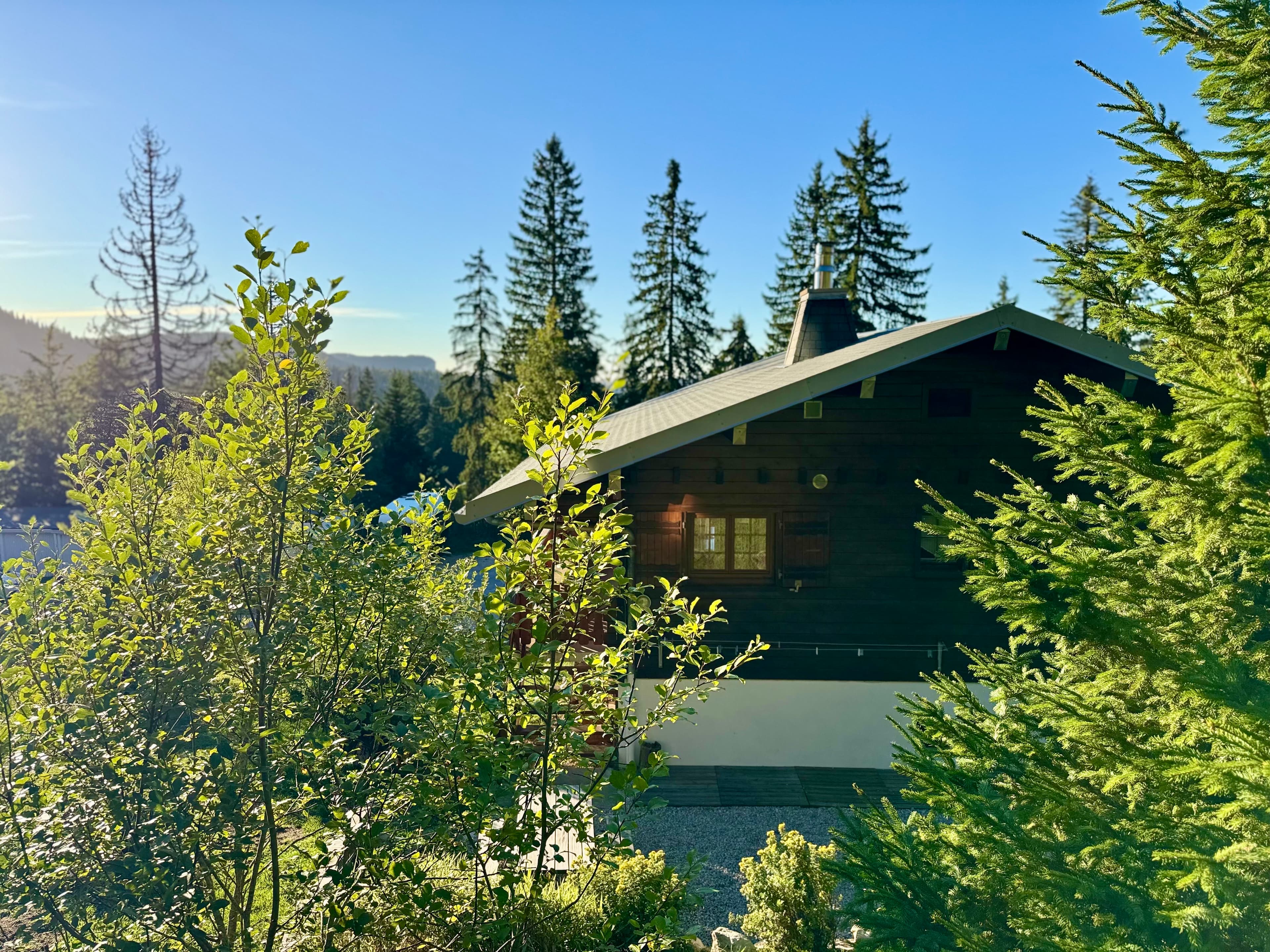 L'arrière du chalet
