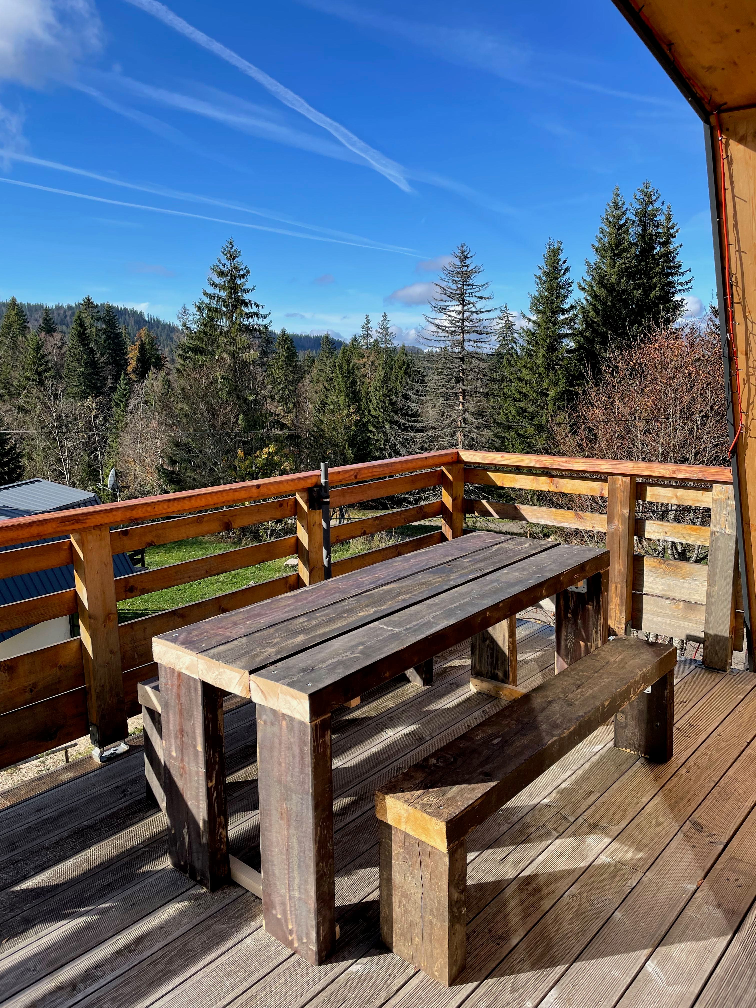 Terrasse - Table et bancs