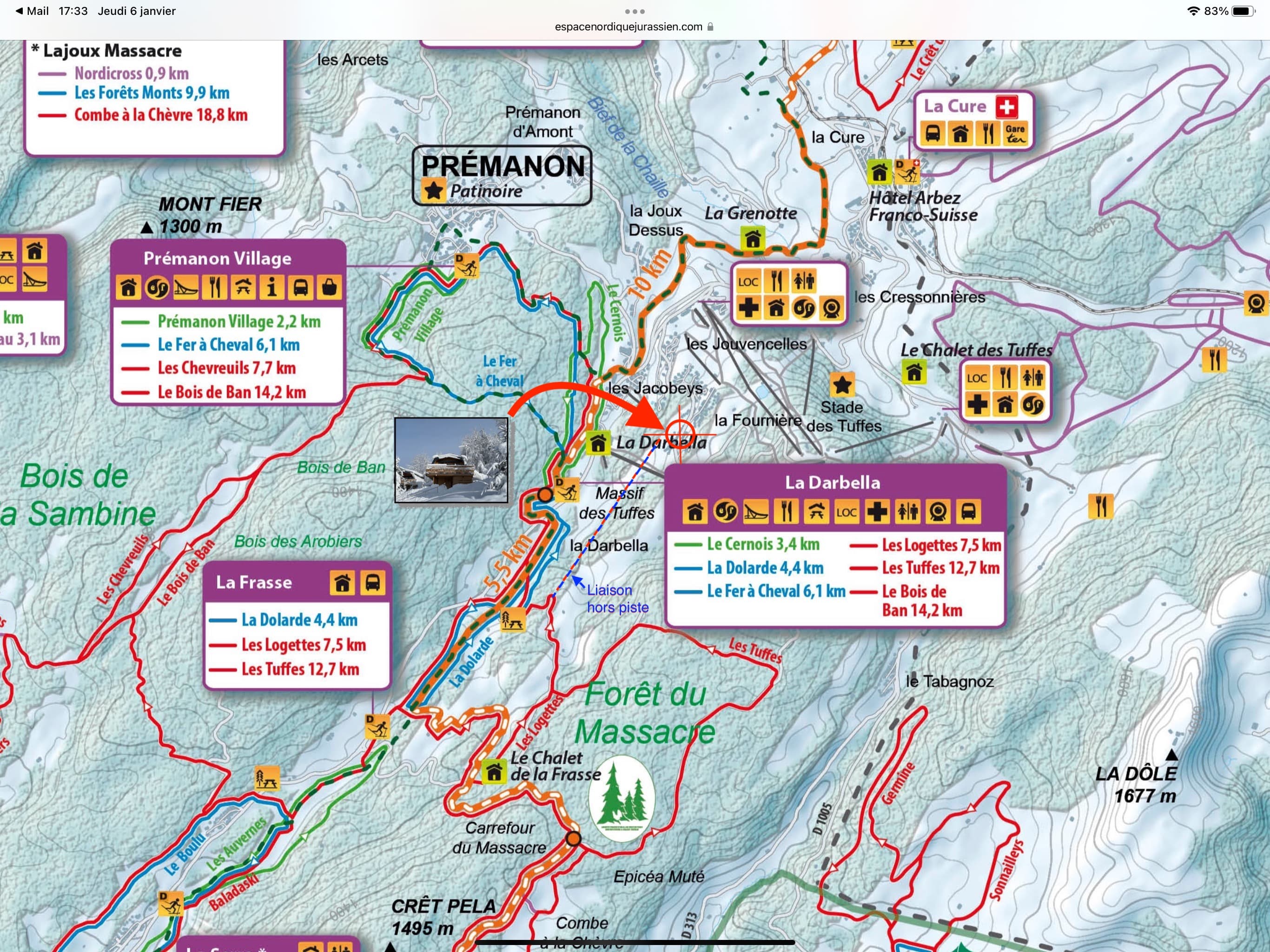 Piste ski de fond