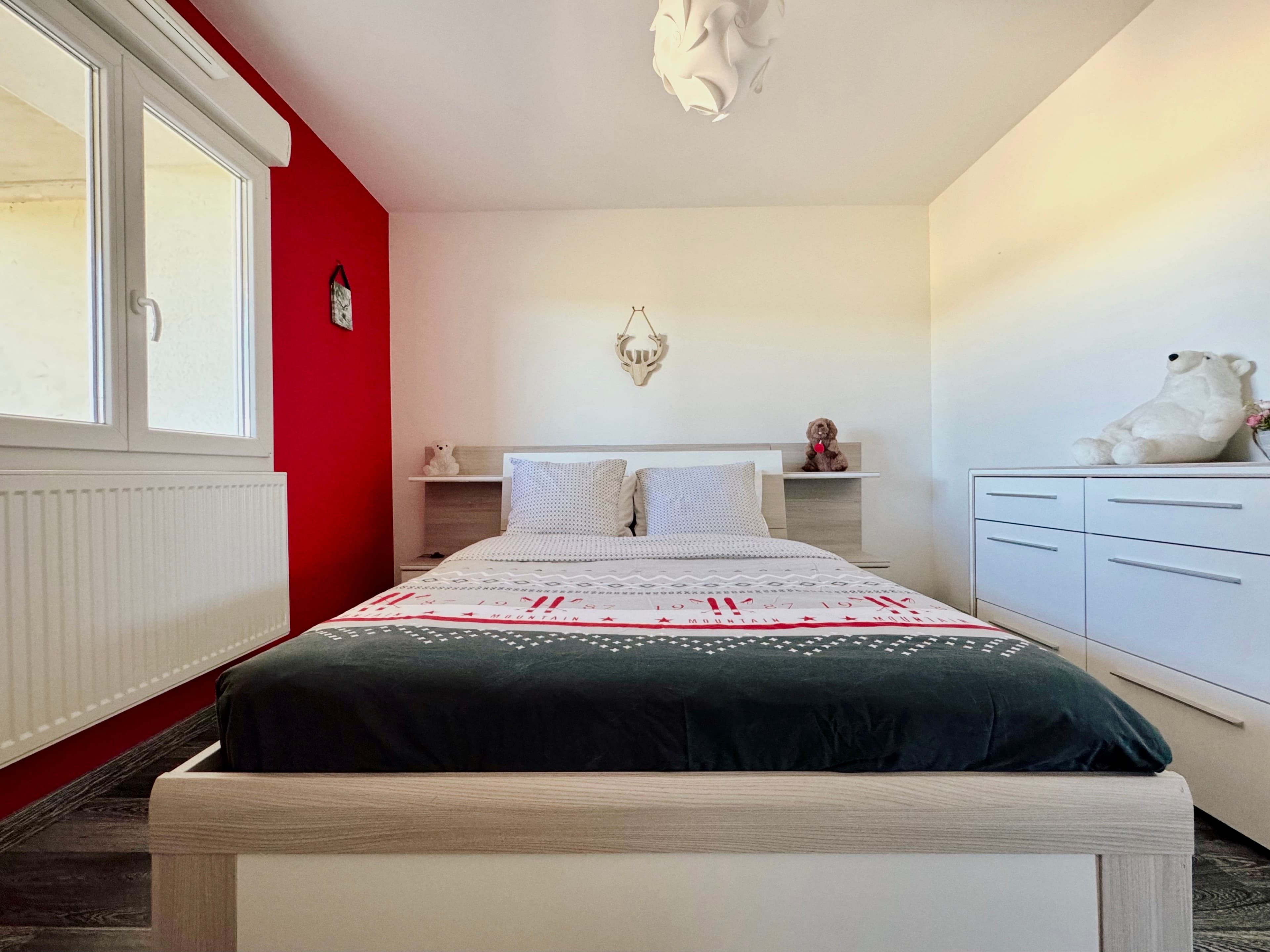 Chambre 1, avec un lit double 140x190