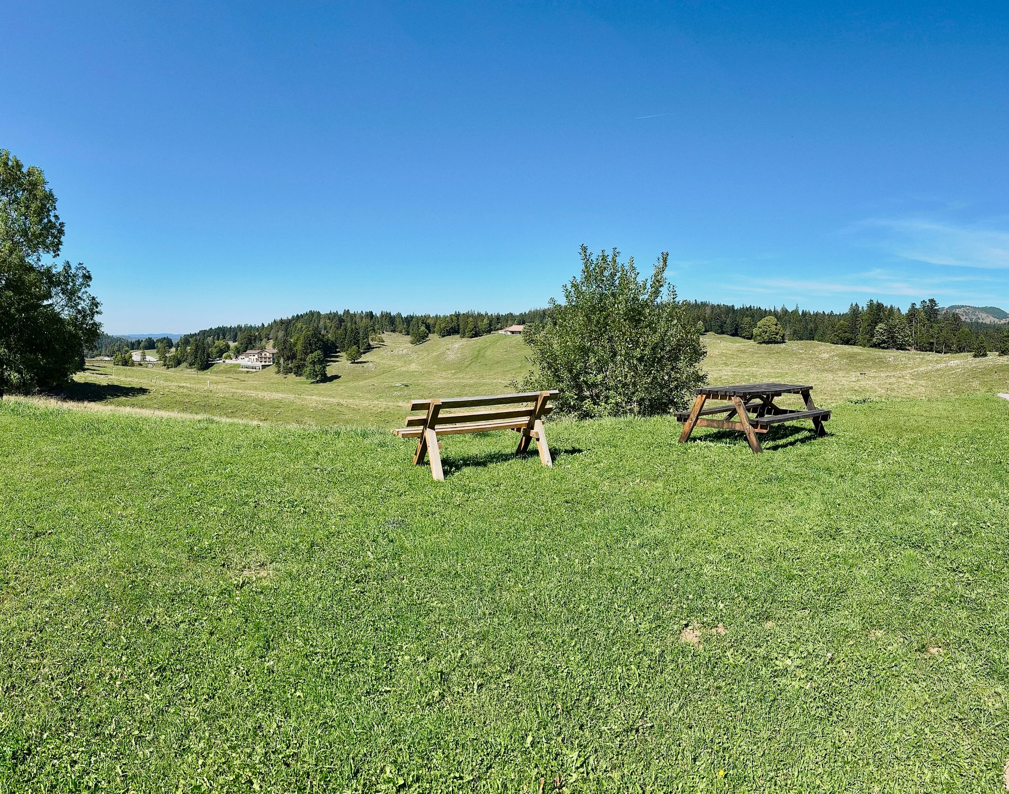 Table de pique nique dans la copropriété 