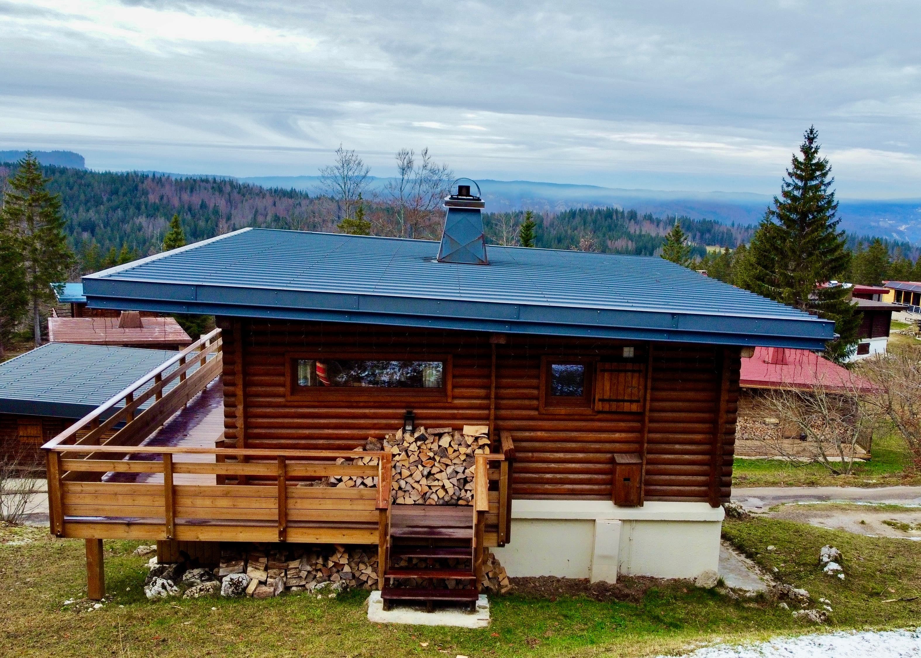 Vue extérieur de ce magnifique chalet aux Jouvencelles.