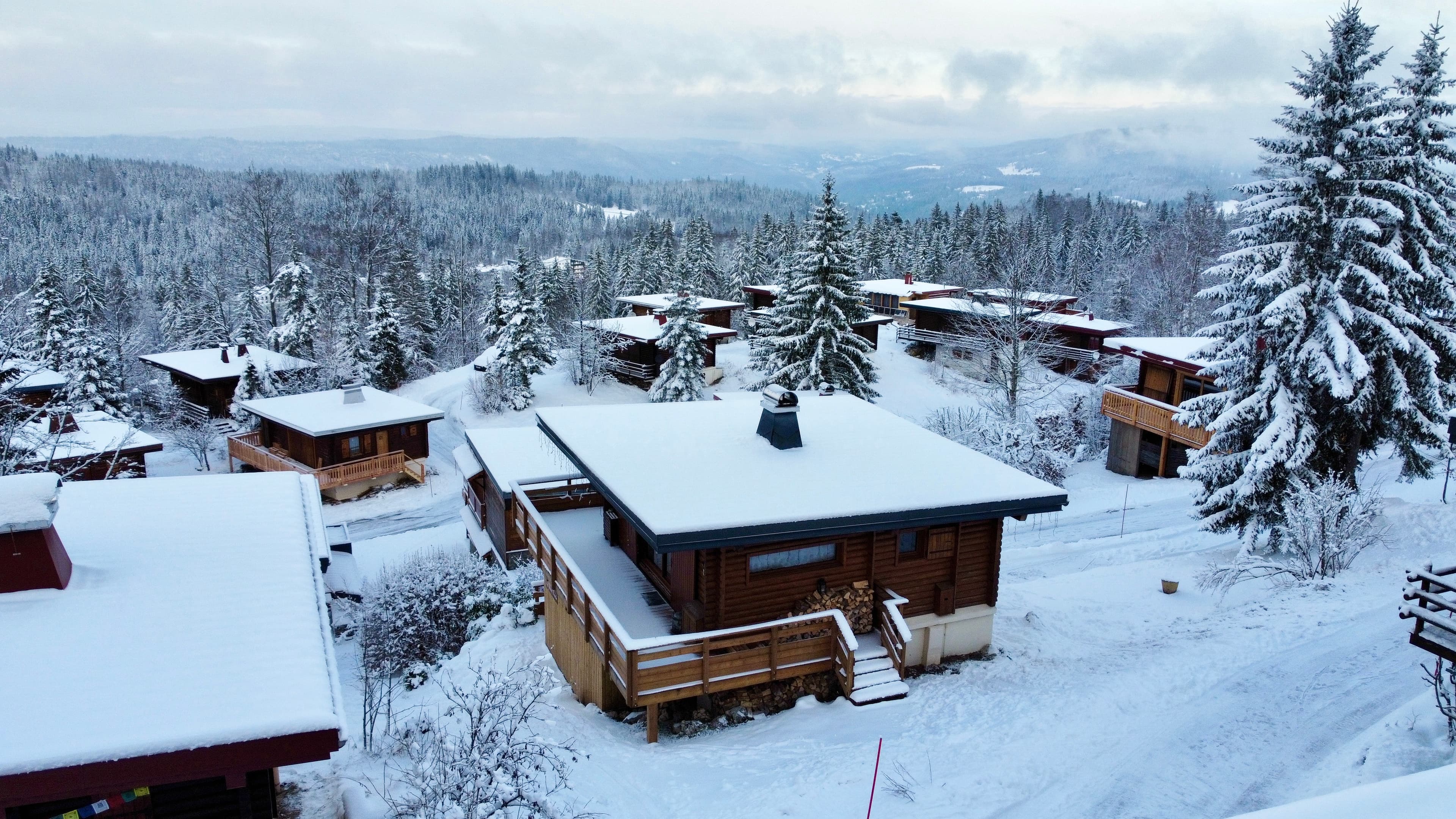 Vue extérieur de ce magnifique chalet aux Jouvencelles.