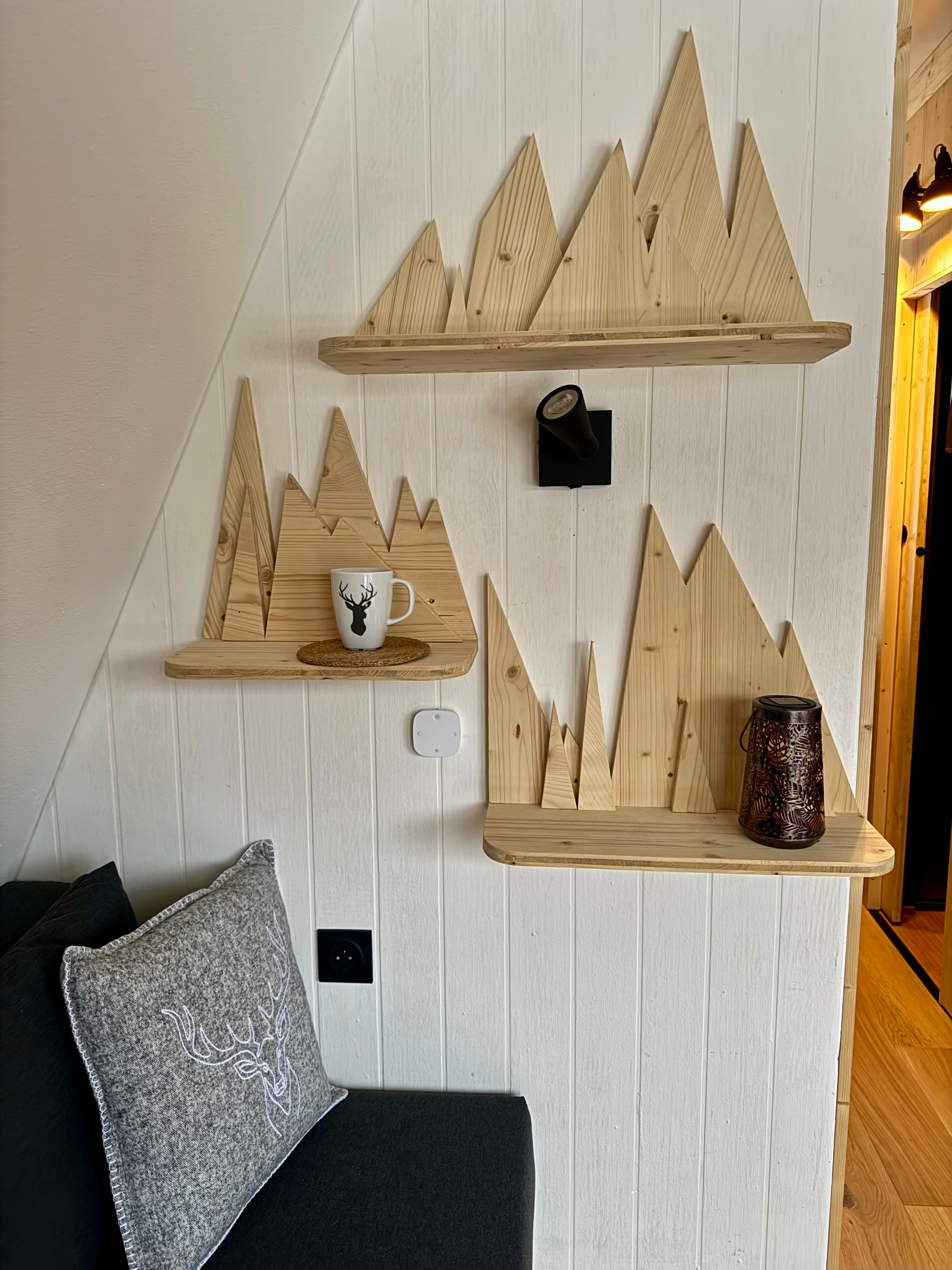 Déco montagne moderne dans cette location de vacances à Prémanon.