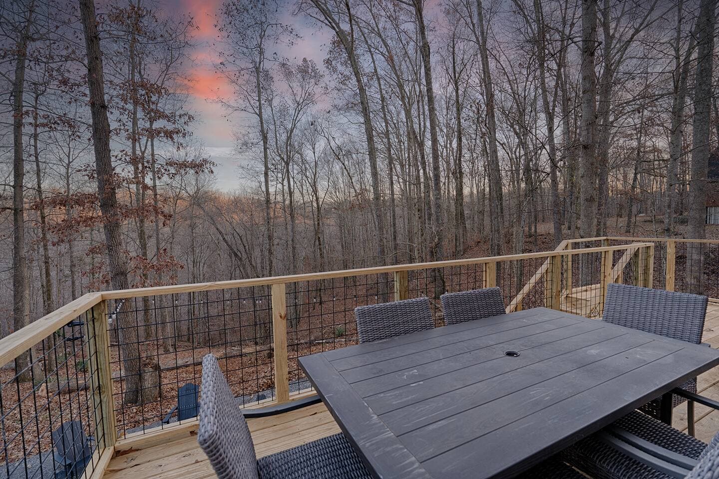 View from the back deck. 