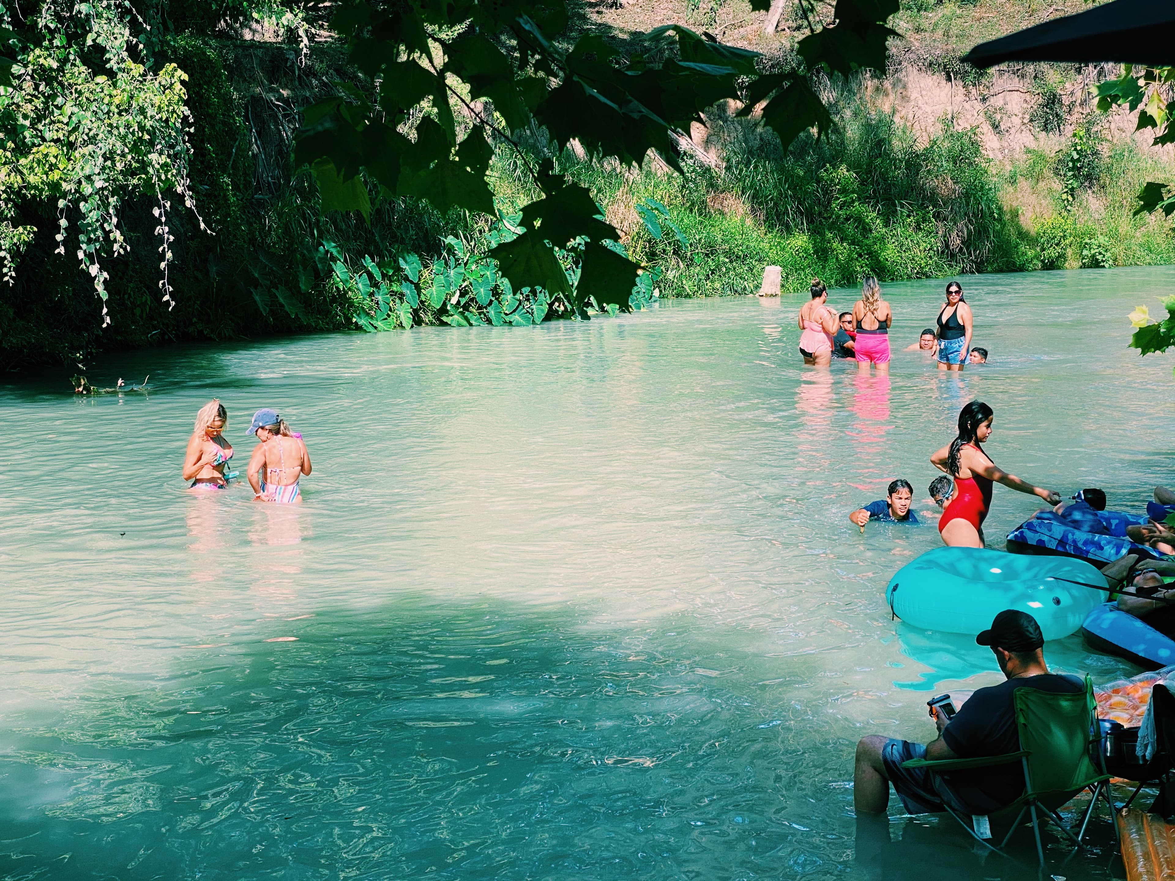 Our part of the river is perfect to hang out in!