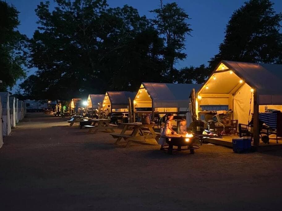 Glamping in comfort is where it is at!