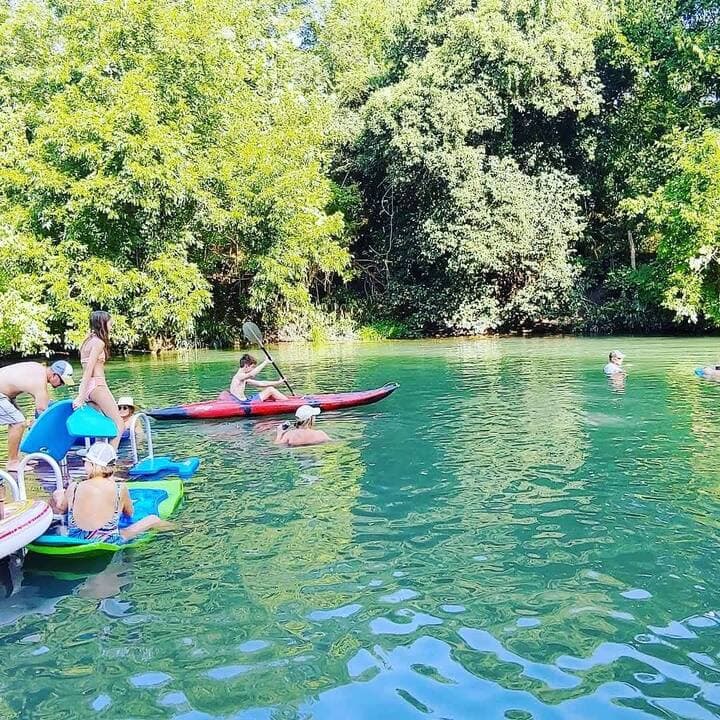 Kayaks are available to rent as well.