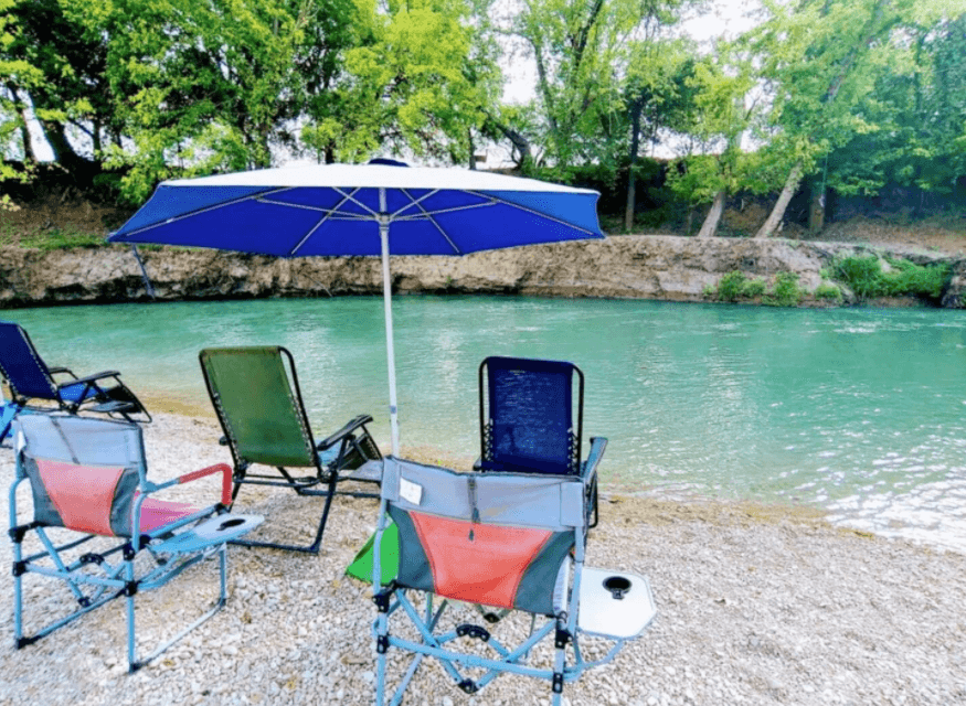Chairs with umbrellas available to rent!